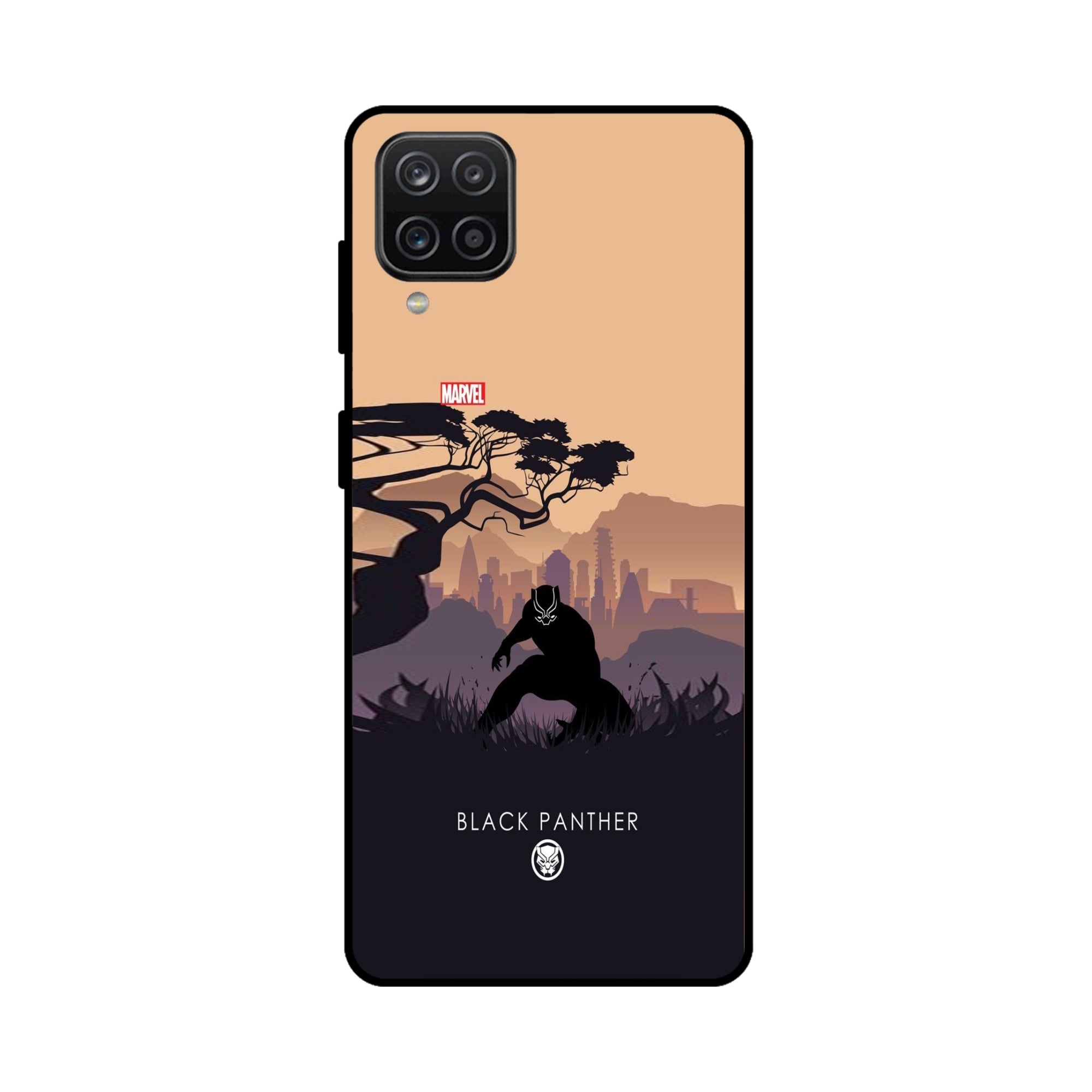 Buy  Black Panther Metal-Silicon Back Mobile Phone Case/Cover For Samsung Galaxy M32 Online