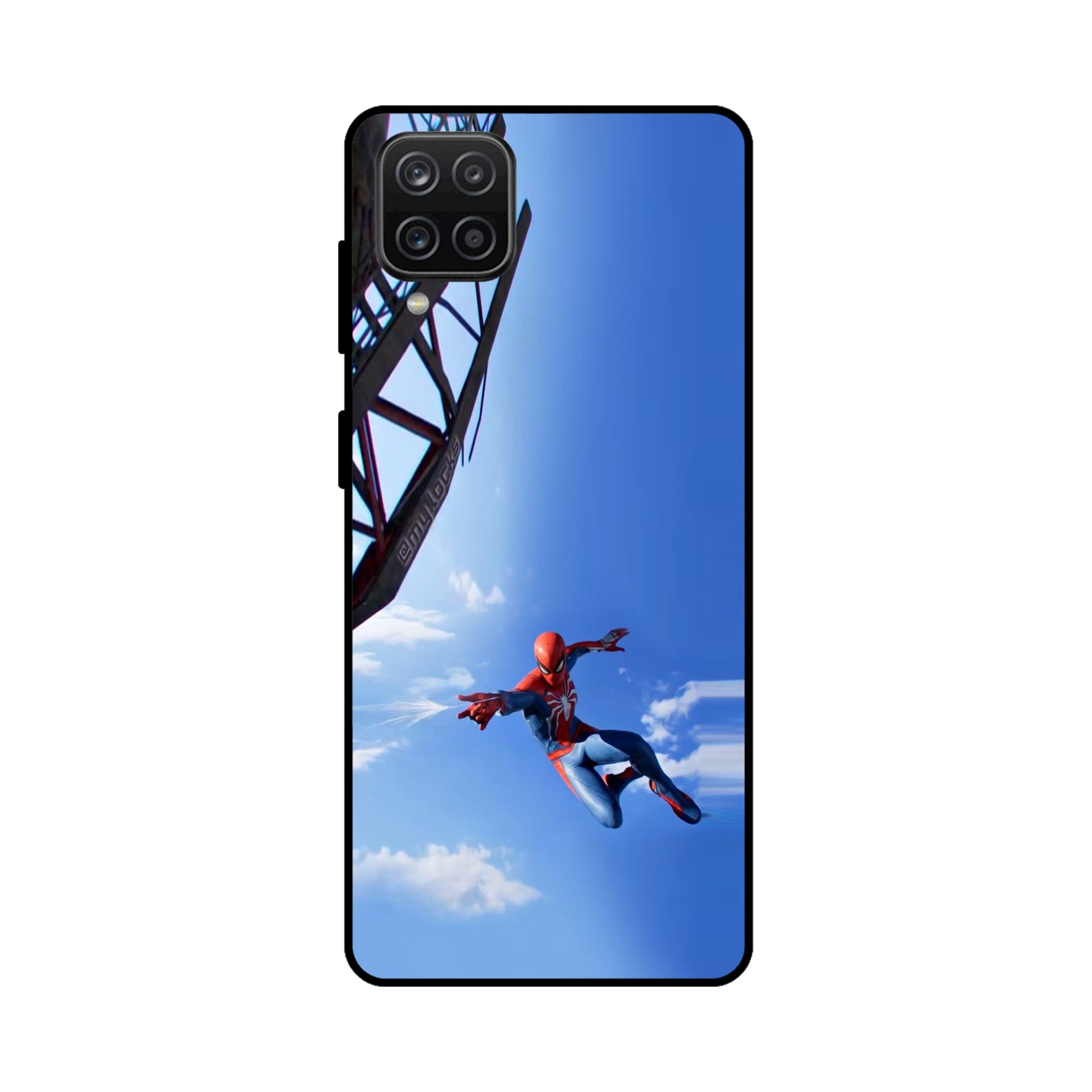Buy Marvel Studio Spiderman Metal-Silicon Back Mobile Phone Case/Cover For Samsung Galaxy M32 Online