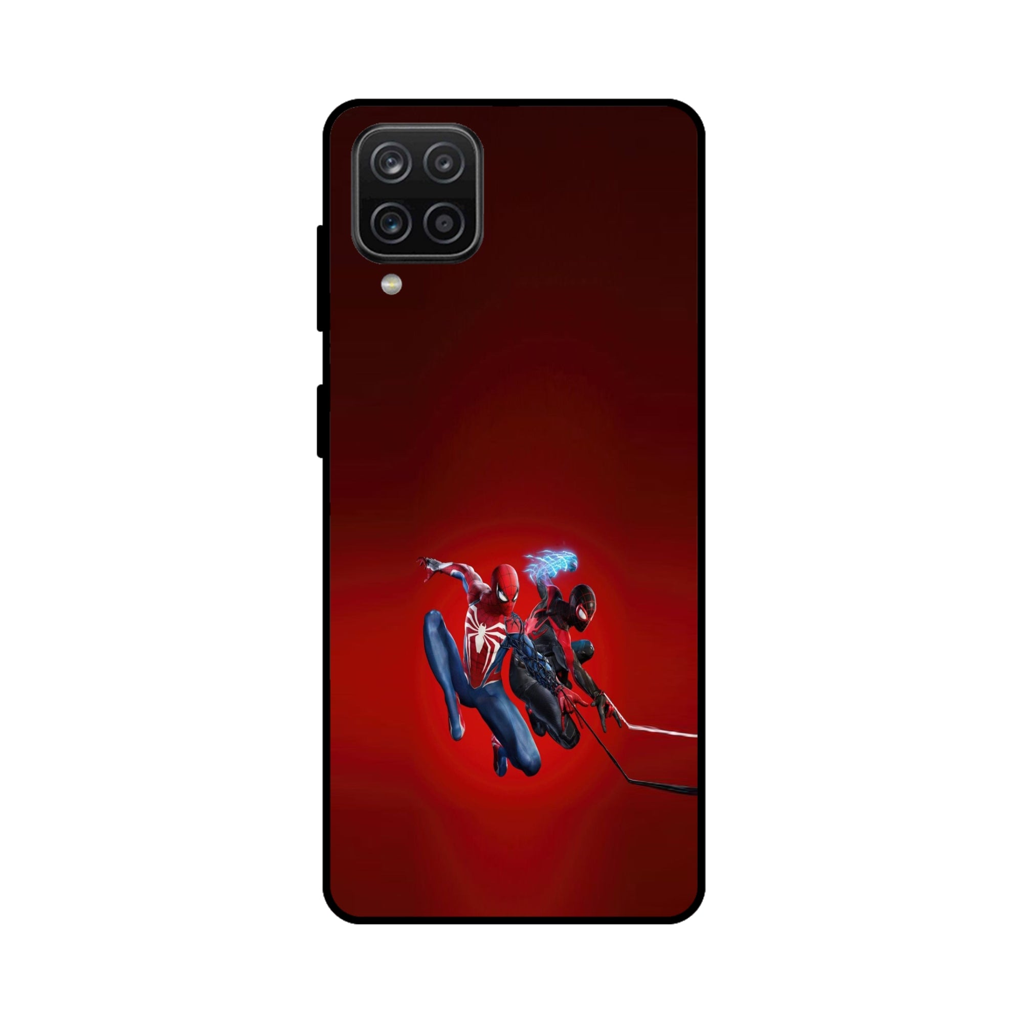 Buy Spiderman And Miles Morales Metal-Silicon Back Mobile Phone Case/Cover For Samsung Galaxy M32 Online