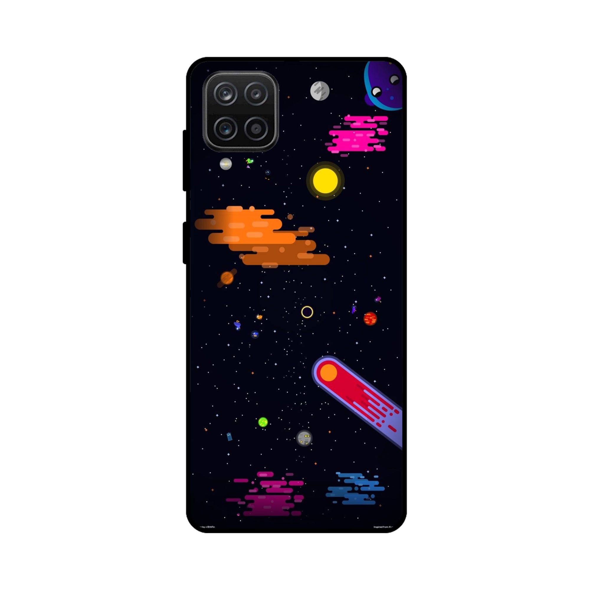 Buy Art Space Metal-Silicon Back Mobile Phone Case/Cover For Samsung Galaxy M32 Online
