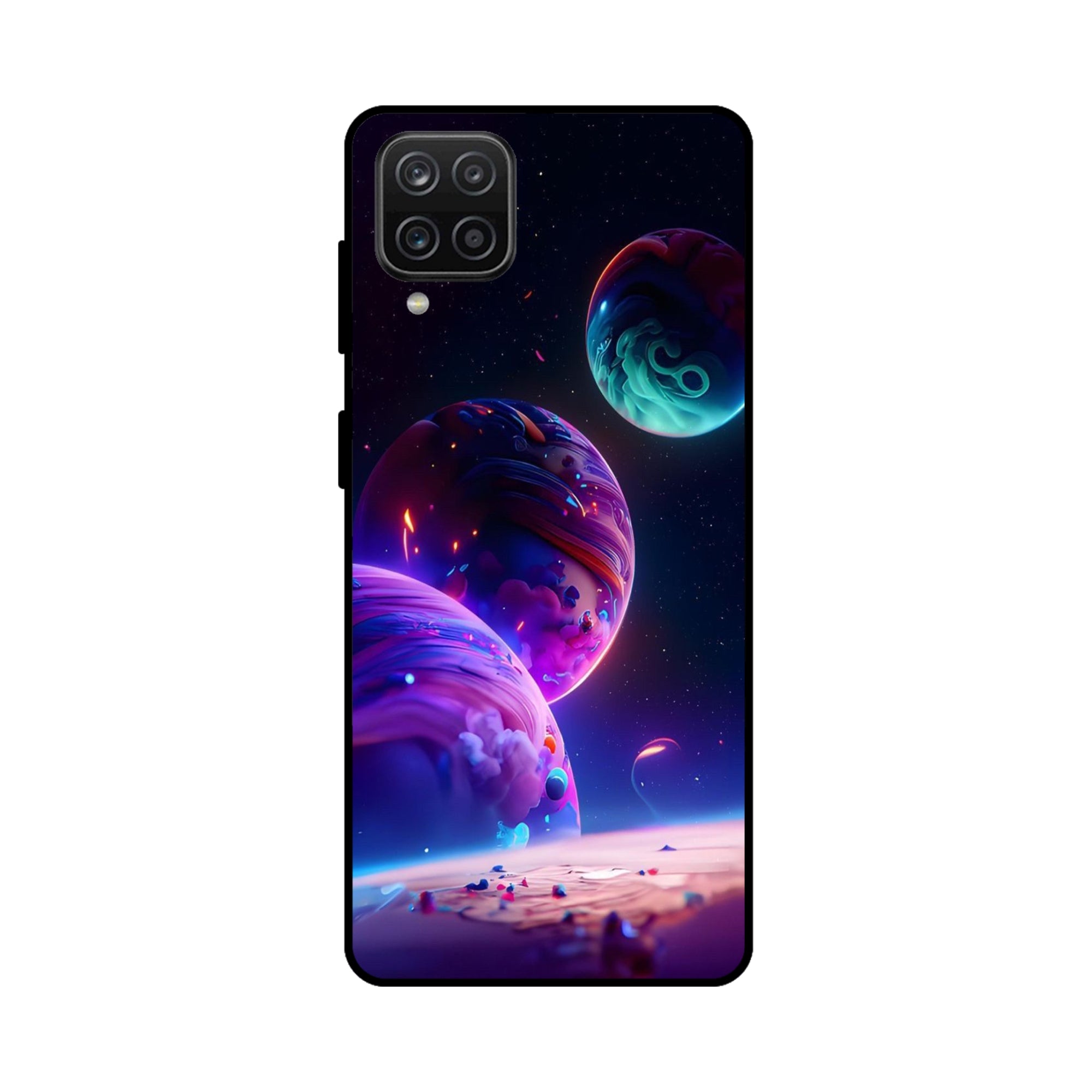 Buy 3 Earth Metal-Silicon Back Mobile Phone Case/Cover For Samsung Galaxy M32 Online