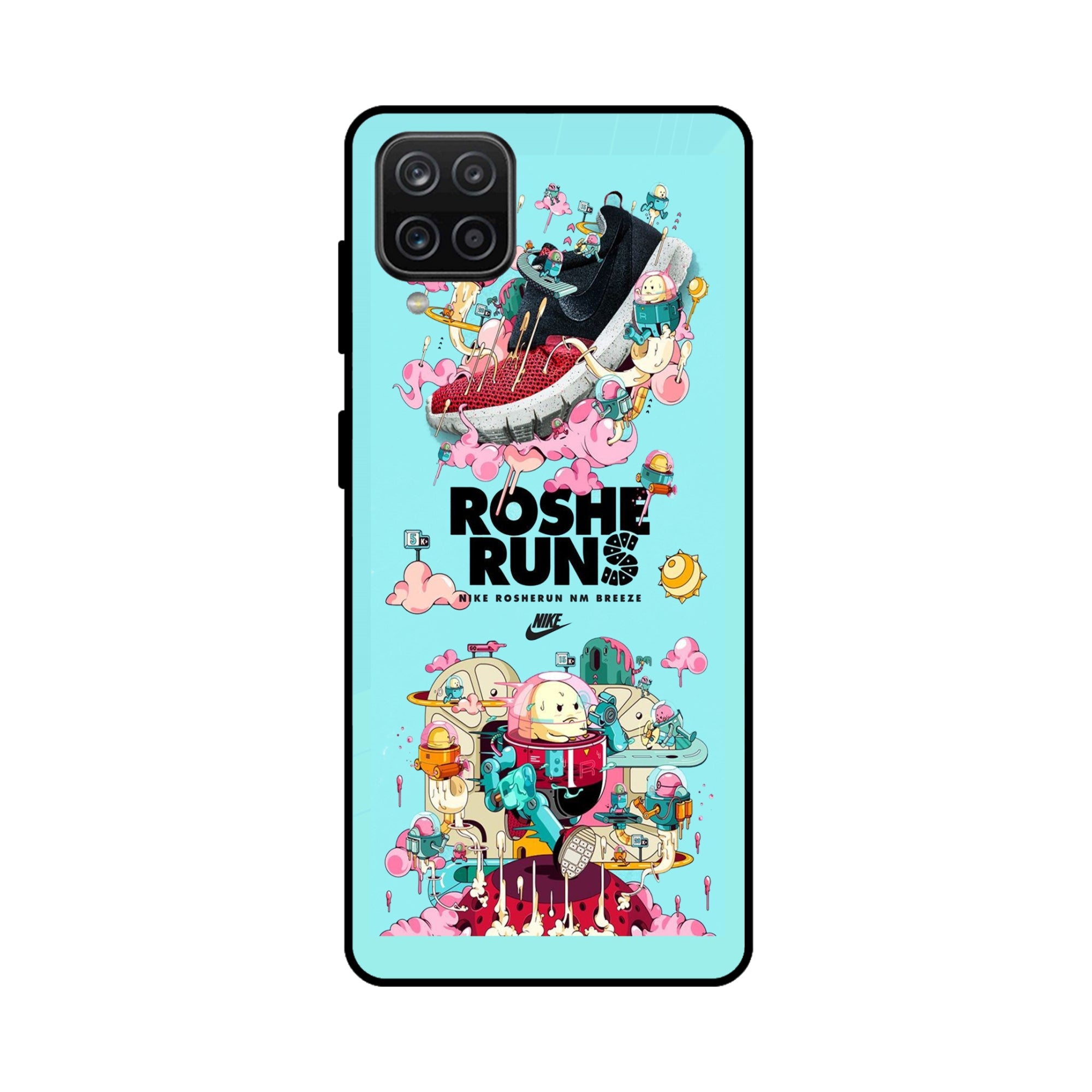 Buy Roshe Runs Metal-Silicon Back Mobile Phone Case/Cover For Samsung Galaxy M32 Online