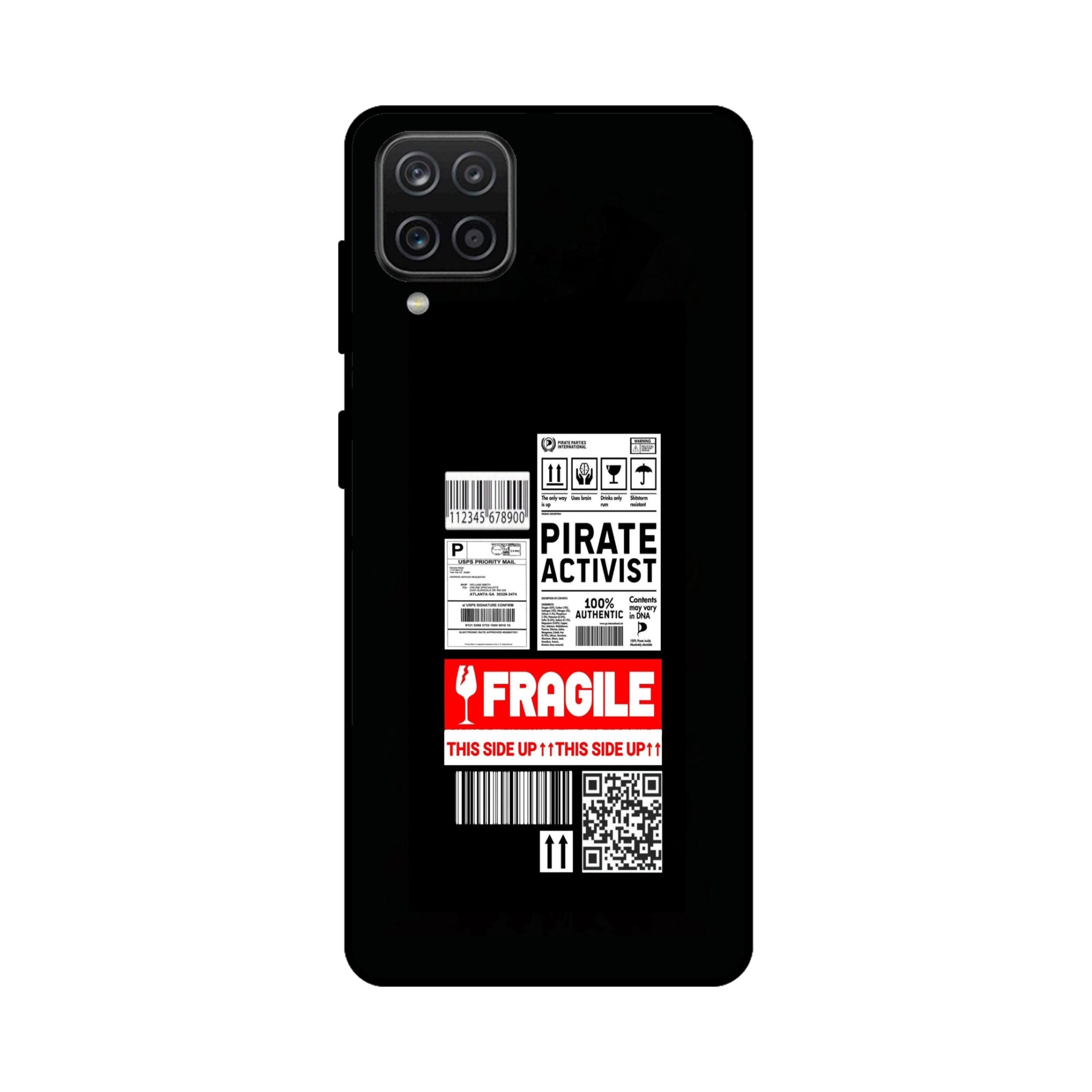 Buy Fragile Metal-Silicon Back Mobile Phone Case/Cover For Samsung Galaxy M32 Online