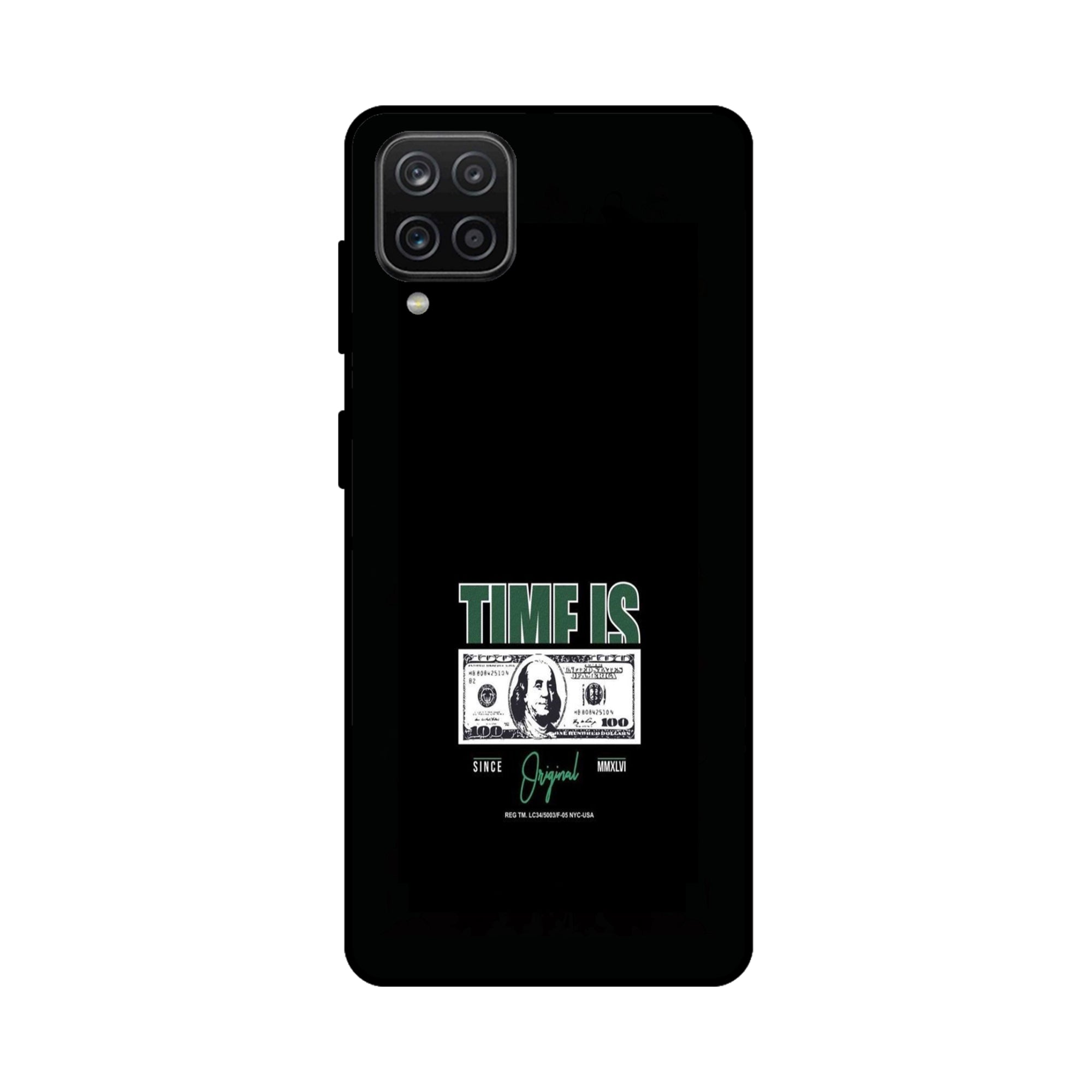 Buy Time Is Money Metal-Silicon Back Mobile Phone Case/Cover For Samsung Galaxy M32 Online