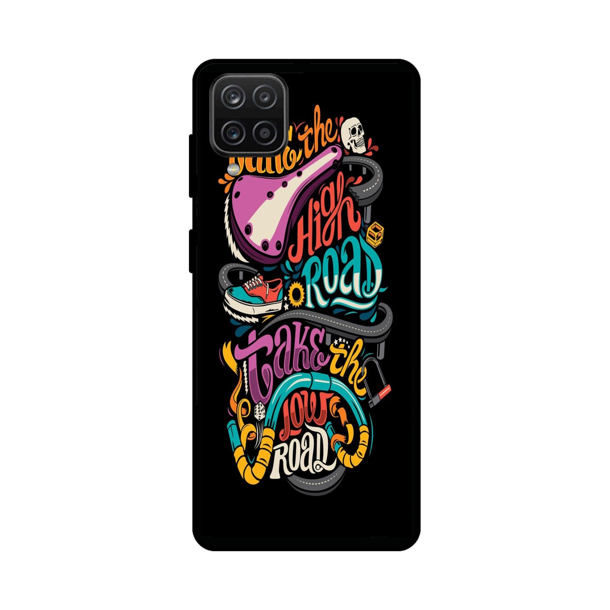 Buy Take The High Road Metal-Silicon Back Mobile Phone Case/Cover For Samsung Galaxy M32 Online