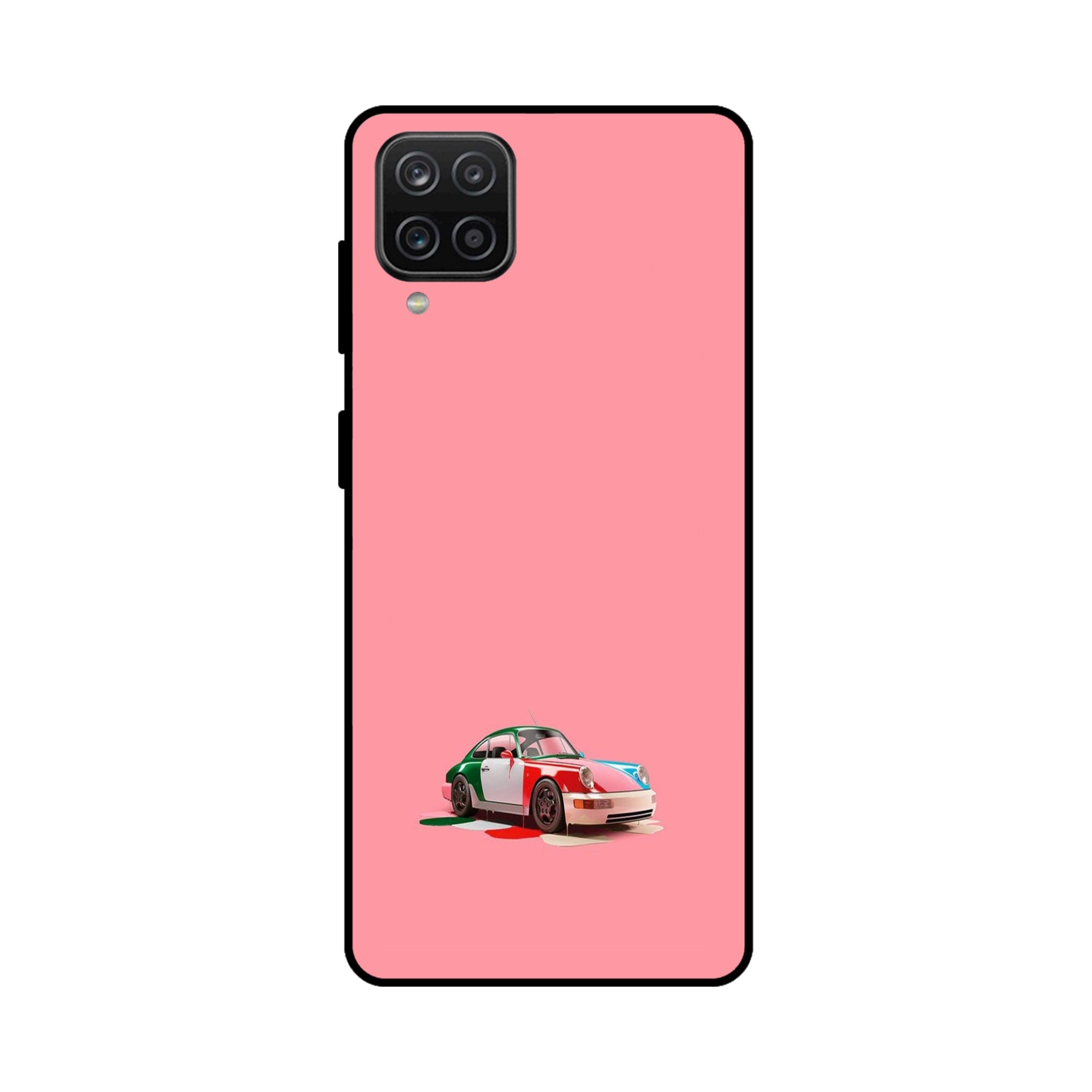 Buy Pink Porche Metal-Silicon Back Mobile Phone Case/Cover For Samsung Galaxy M32 Online