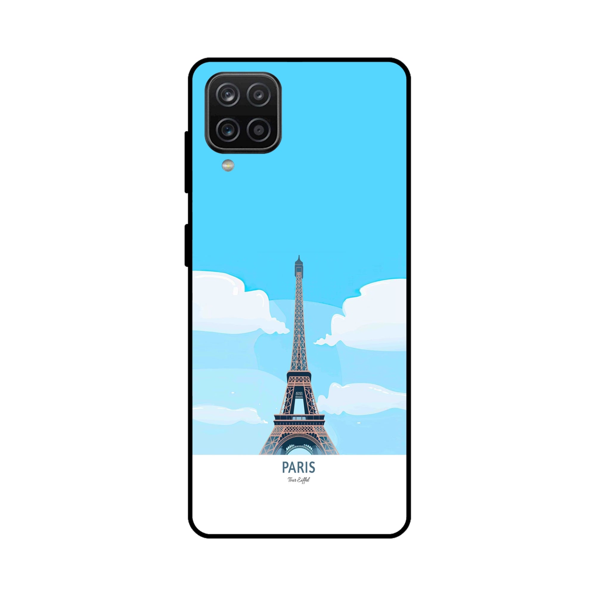Buy Paris Metal-Silicon Back Mobile Phone Case/Cover For Samsung Galaxy M32 Online