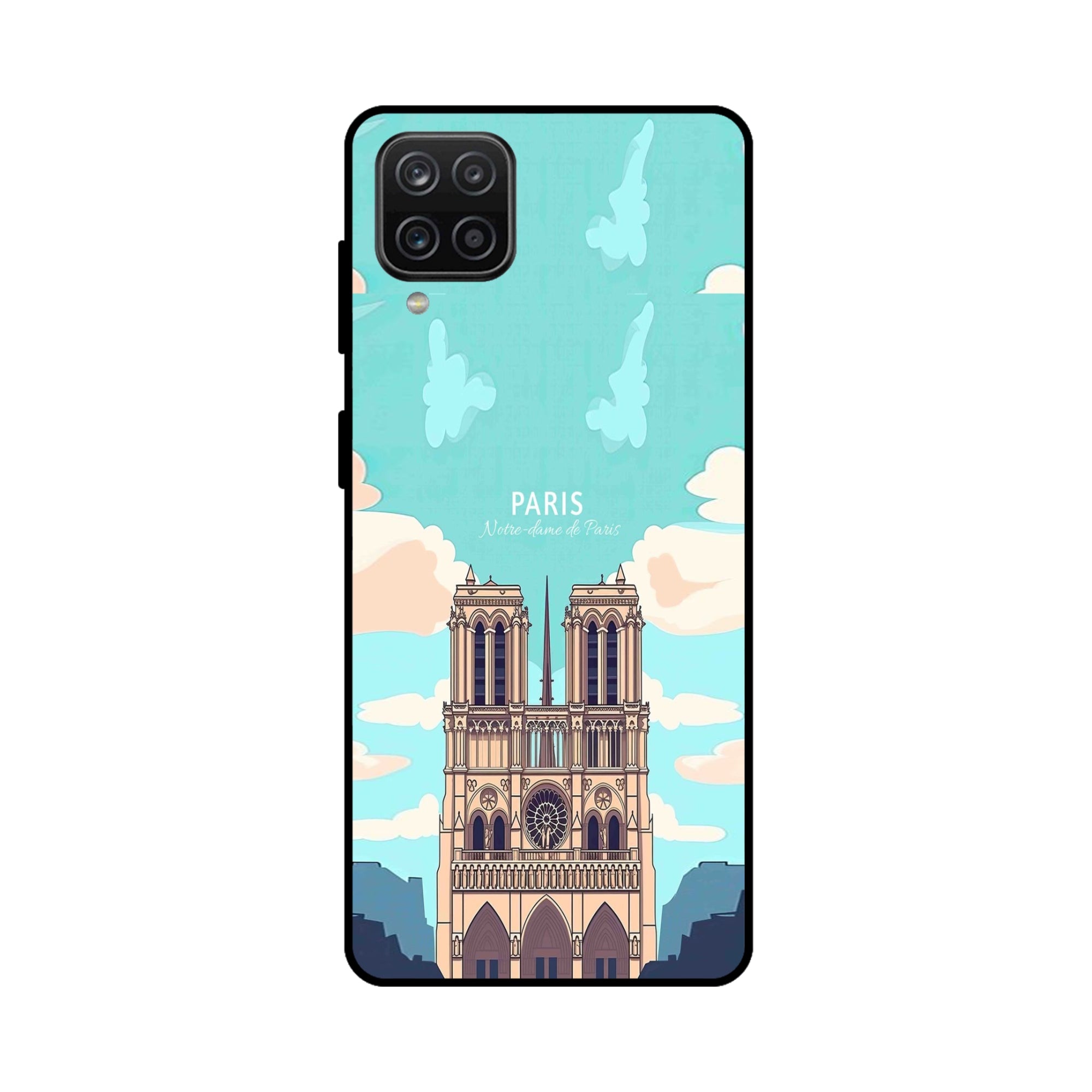 Buy Notre Dame Te Paris Metal-Silicon Back Mobile Phone Case/Cover For Samsung Galaxy M32 Online