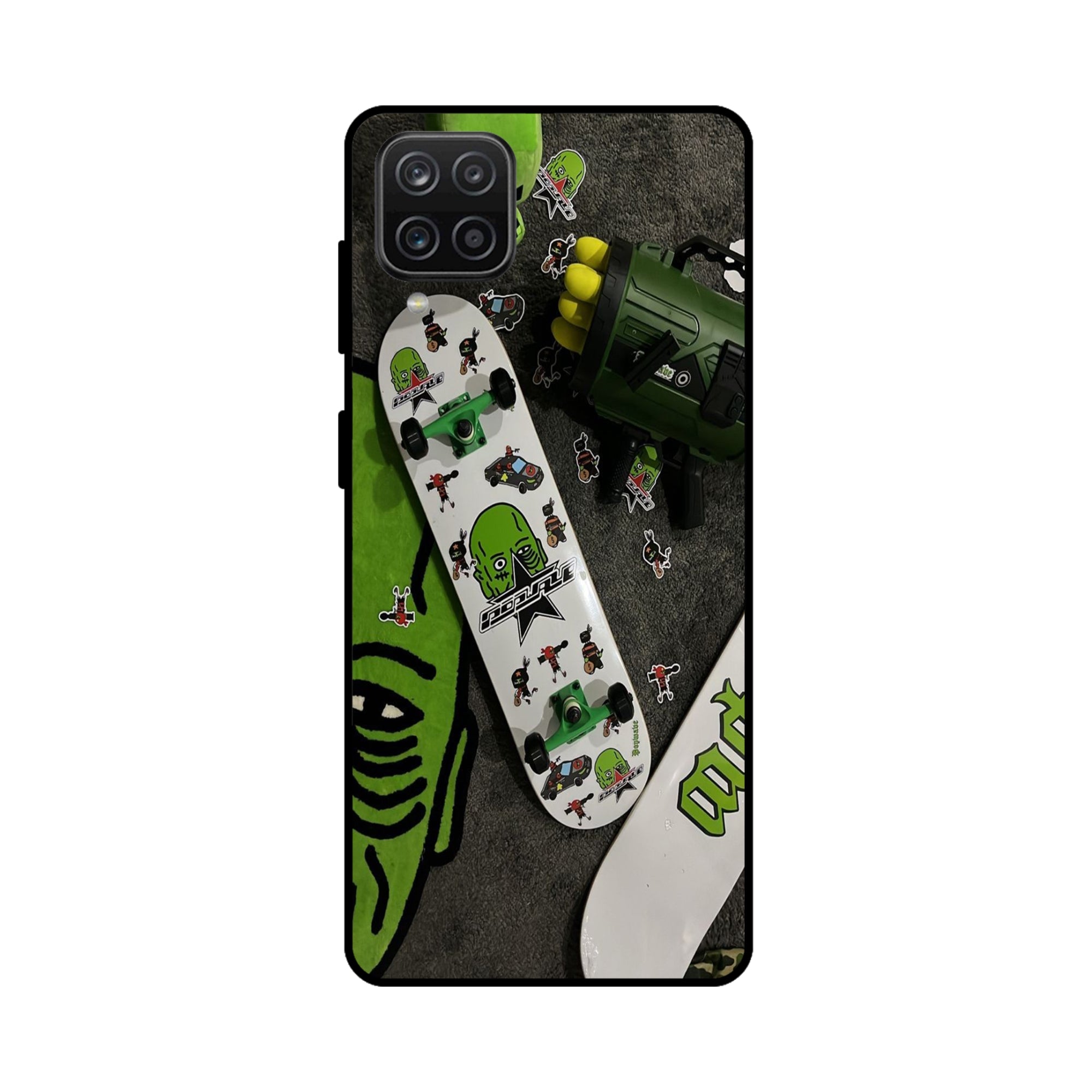 Buy Hulk Skateboard Metal-Silicon Back Mobile Phone Case/Cover For Samsung Galaxy M32 Online