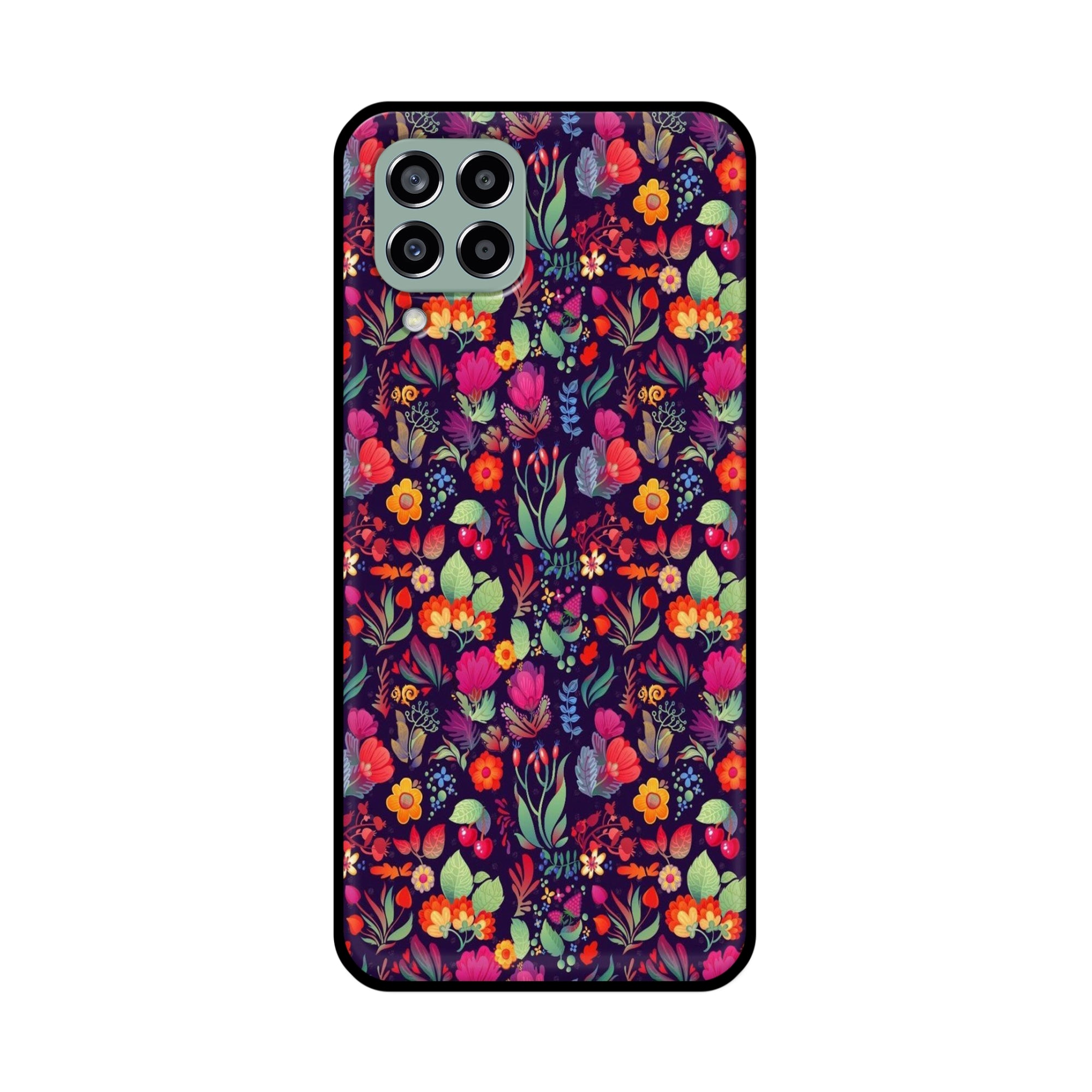 Buy Fruits Flower Metal-Silicon Back Mobile Phone Case/Cover For Samsung Galaxy M33 5G Online