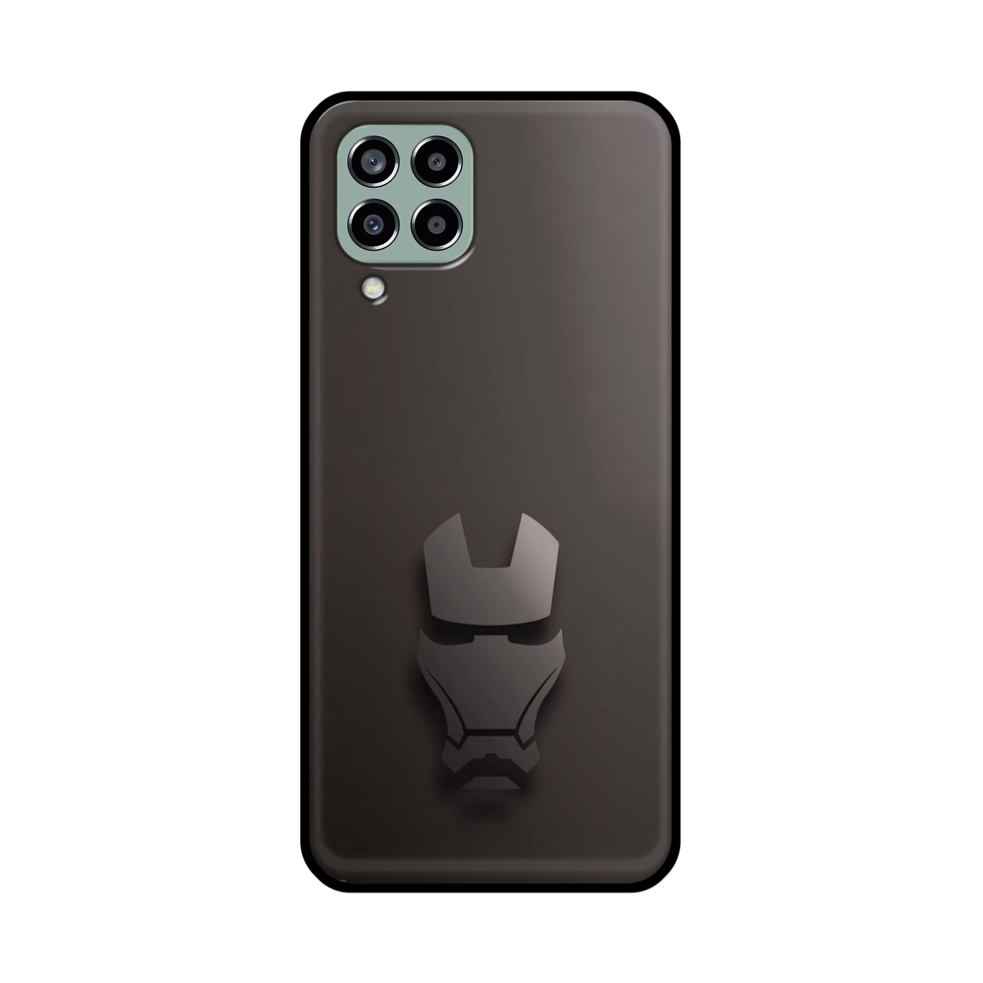 Buy Iron Man Logo Metal-Silicon Back Mobile Phone Case/Cover For Samsung Galaxy M33 5G Online