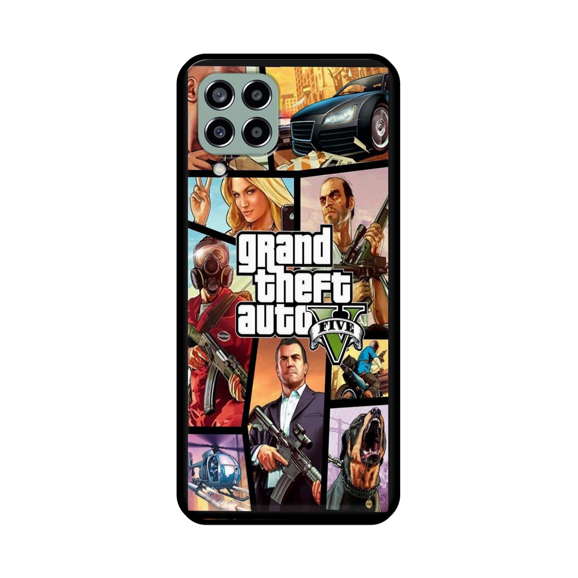 Buy Grand Theft Auto 5 Metal-Silicon Back Mobile Phone Case/Cover For Samsung Galaxy M33 5G Online
