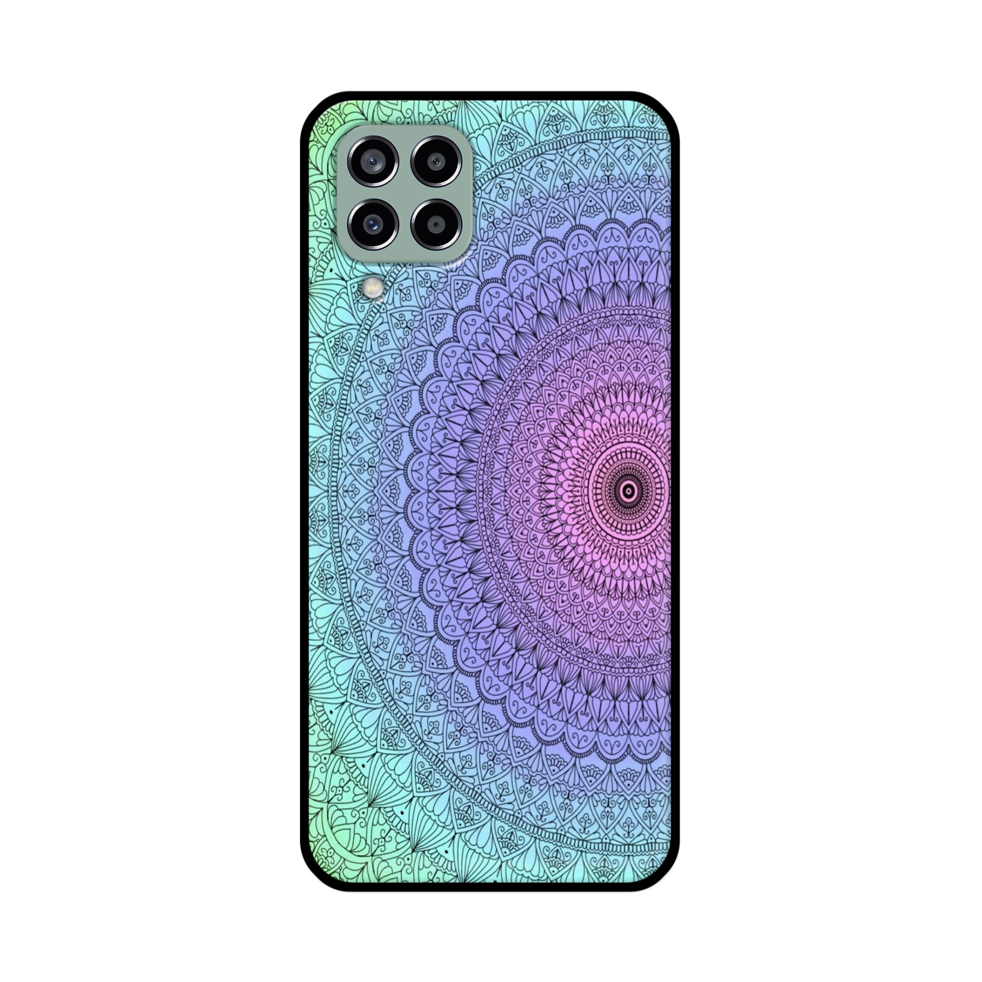 Buy Colourful Mandala Metal-Silicon Back Mobile Phone Case/Cover For Samsung Galaxy M33 5G Online