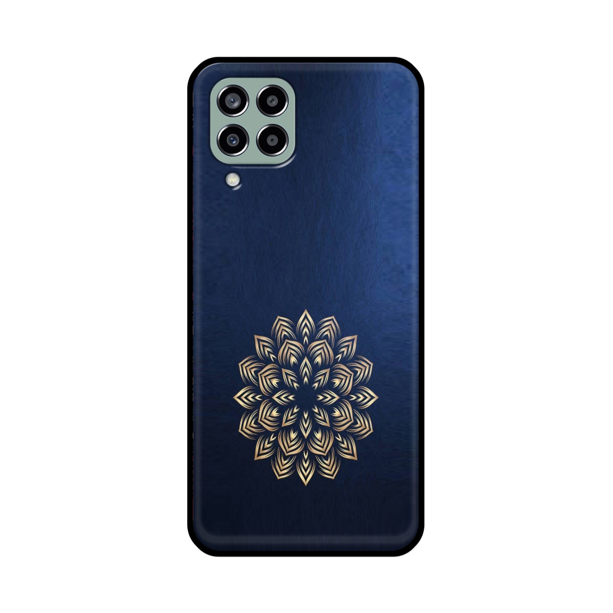 Buy Heart Mandala Metal-Silicon Back Mobile Phone Case/Cover For Samsung Galaxy M33 5G Online