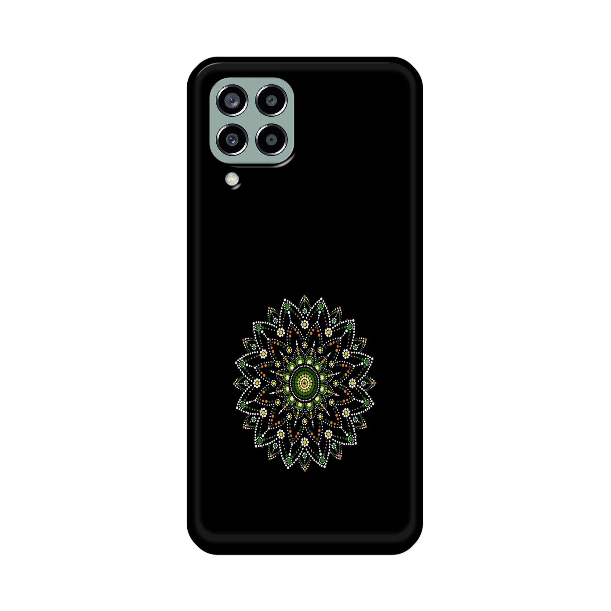 Buy Moon Mandala Metal-Silicon Back Mobile Phone Case/Cover For Samsung Galaxy M33 5G Online