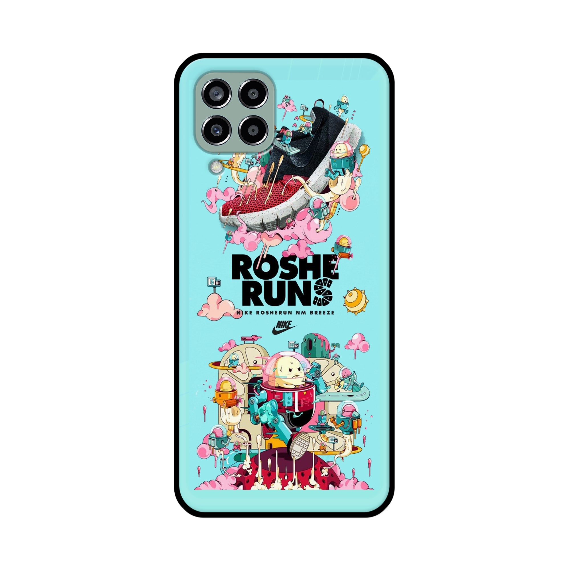 Buy Roshe Runs Metal-Silicon Back Mobile Phone Case/Cover For Samsung Galaxy M33 5G Online