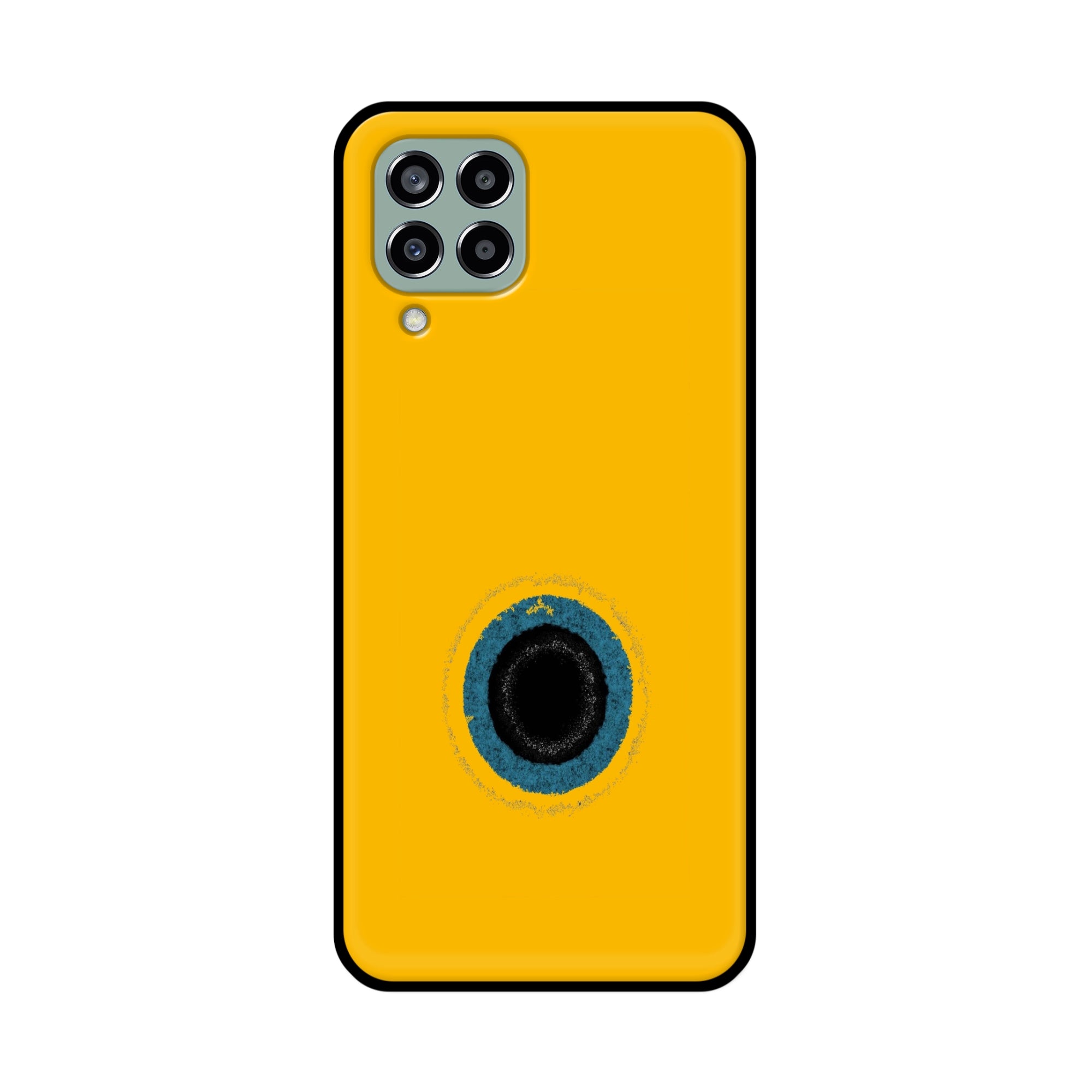 Buy Dark Hole With Yellow Background Metal-Silicon Back Mobile Phone Case/Cover For Samsung Galaxy M33 5G Online