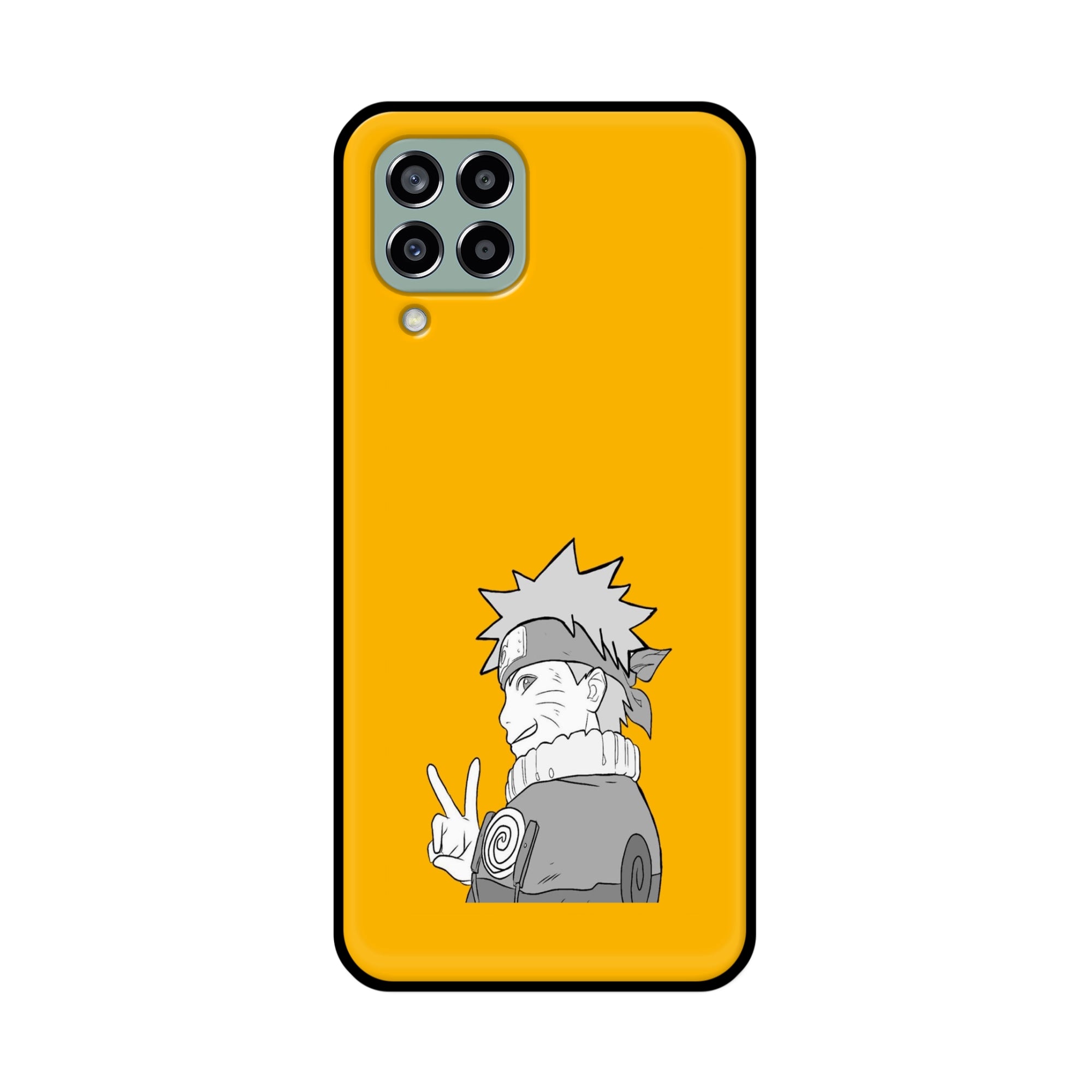 Buy White Naruto Metal-Silicon Back Mobile Phone Case/Cover For Samsung Galaxy M33 5G Online
