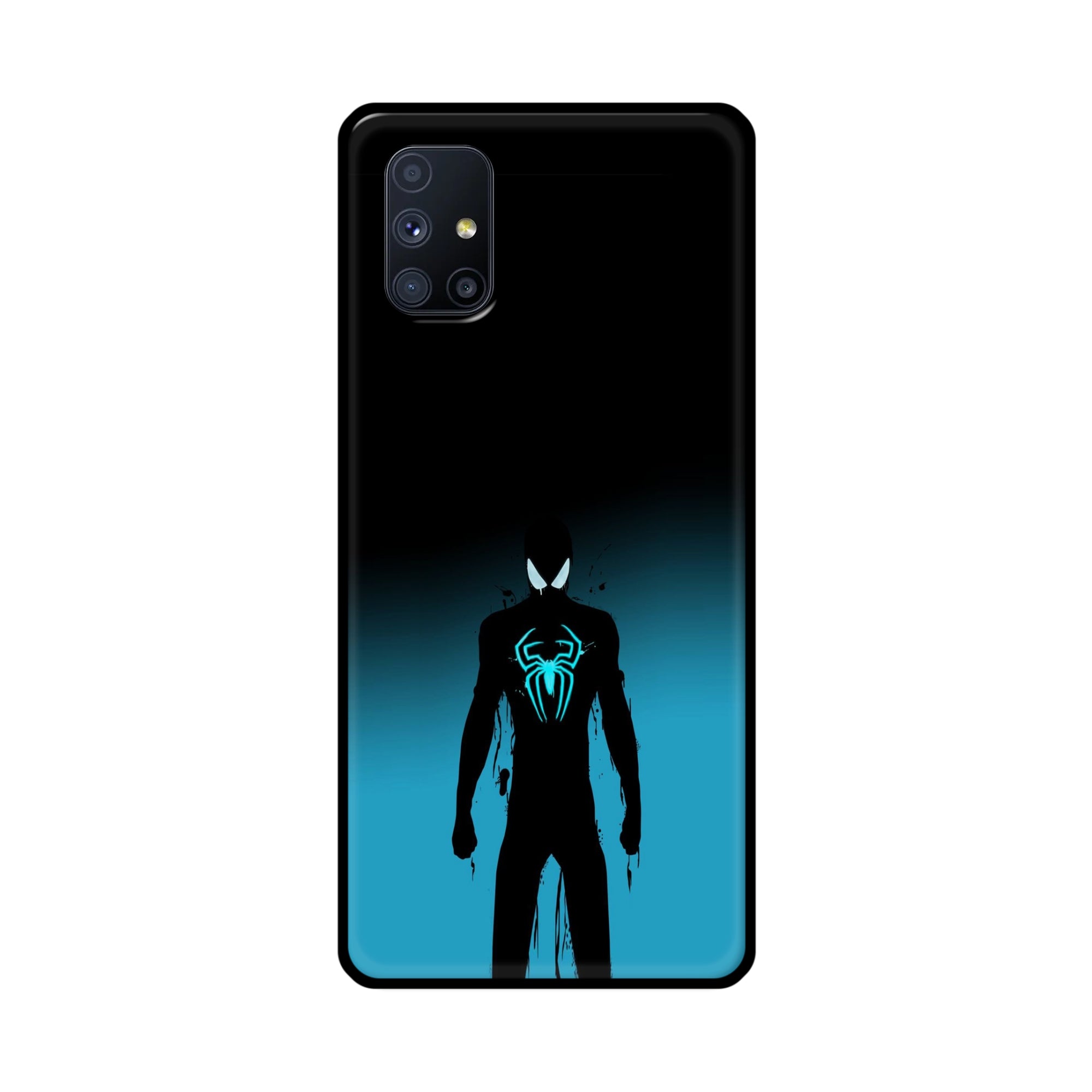 Buy Neon Spiderman Metal-Silicon Back Mobile Phone Case/Cover For Samsung Galaxy M51 Online