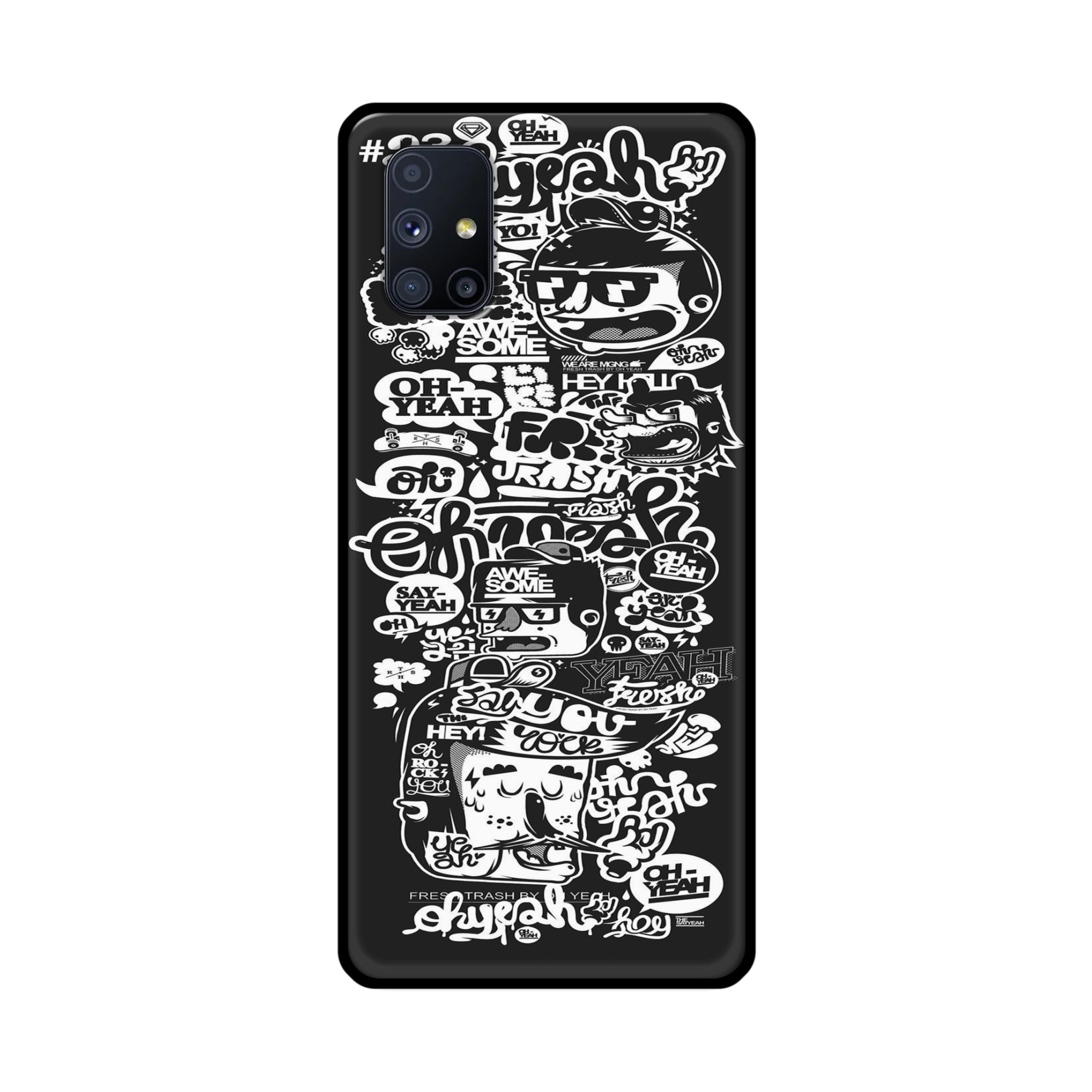 Buy Awesome Metal-Silicon Back Mobile Phone Case/Cover For Samsung Galaxy M51 Online