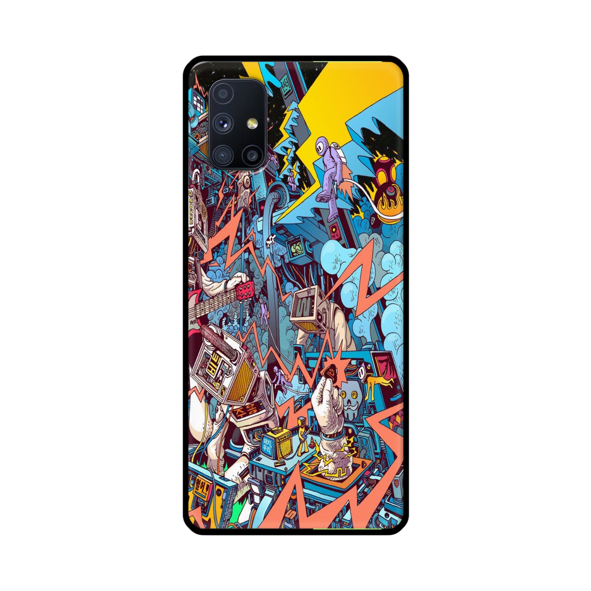 Buy Ofo Panic Metal-Silicon Back Mobile Phone Case/Cover For Samsung Galaxy M51 Online