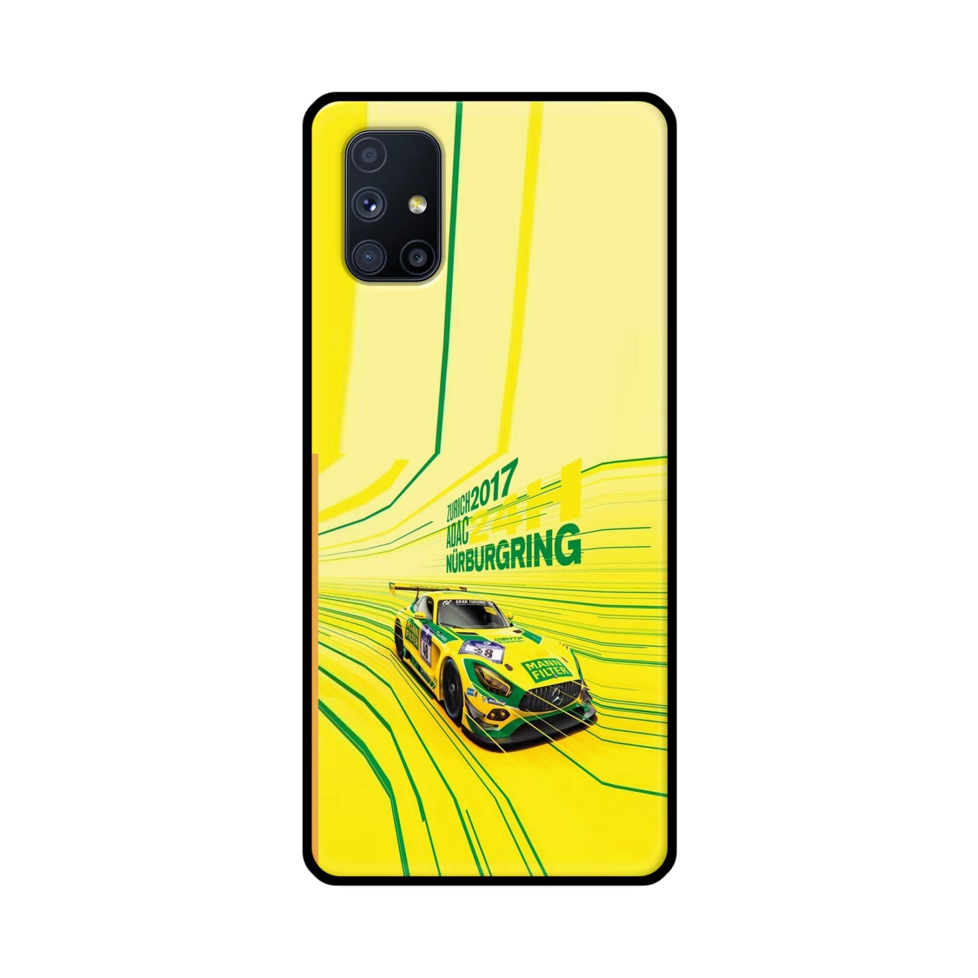 Buy Drift Racing Metal-Silicon Back Mobile Phone Case/Cover For Samsung Galaxy M51 Online