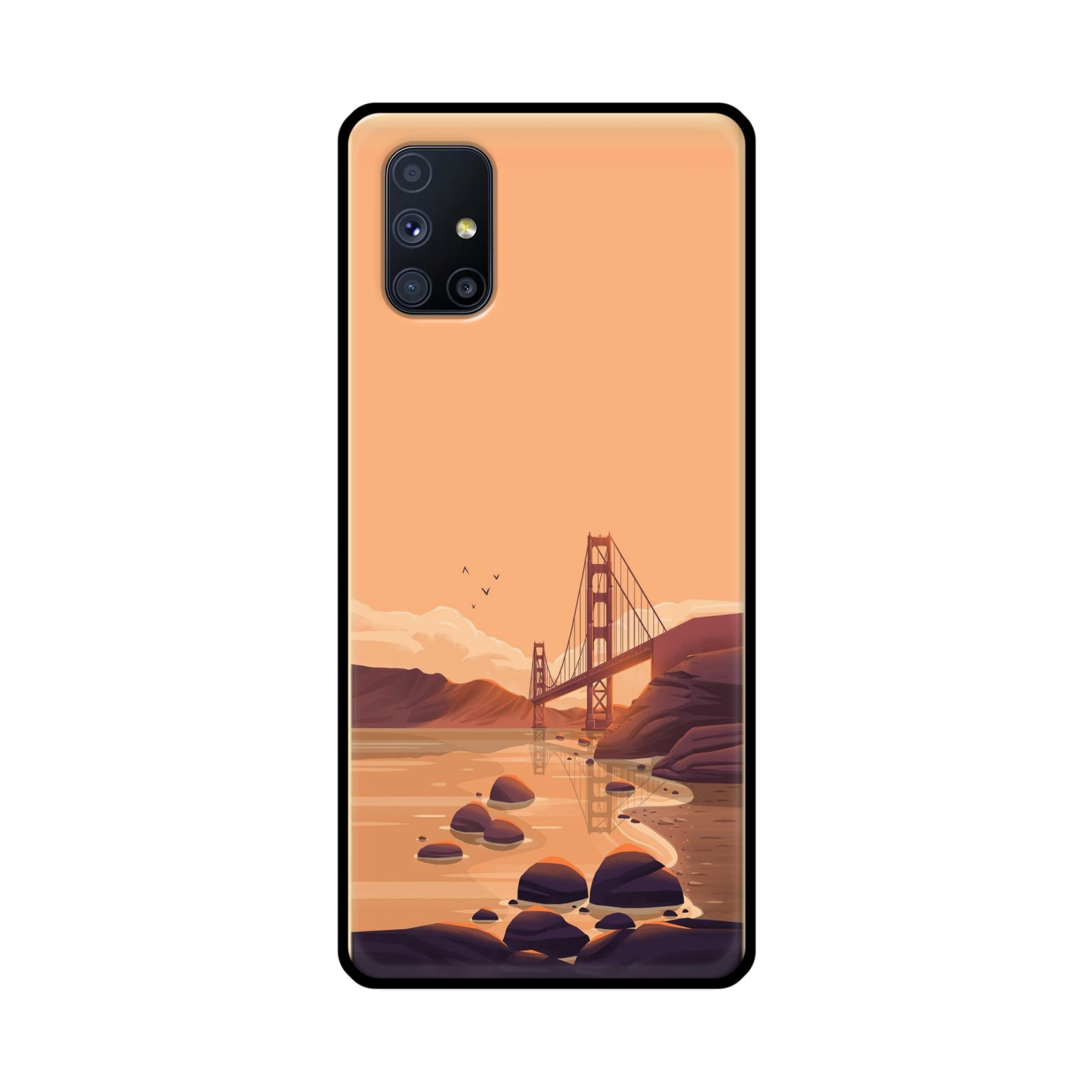 Buy San Francisco Metal-Silicon Back Mobile Phone Case/Cover For Samsung Galaxy M51 Online