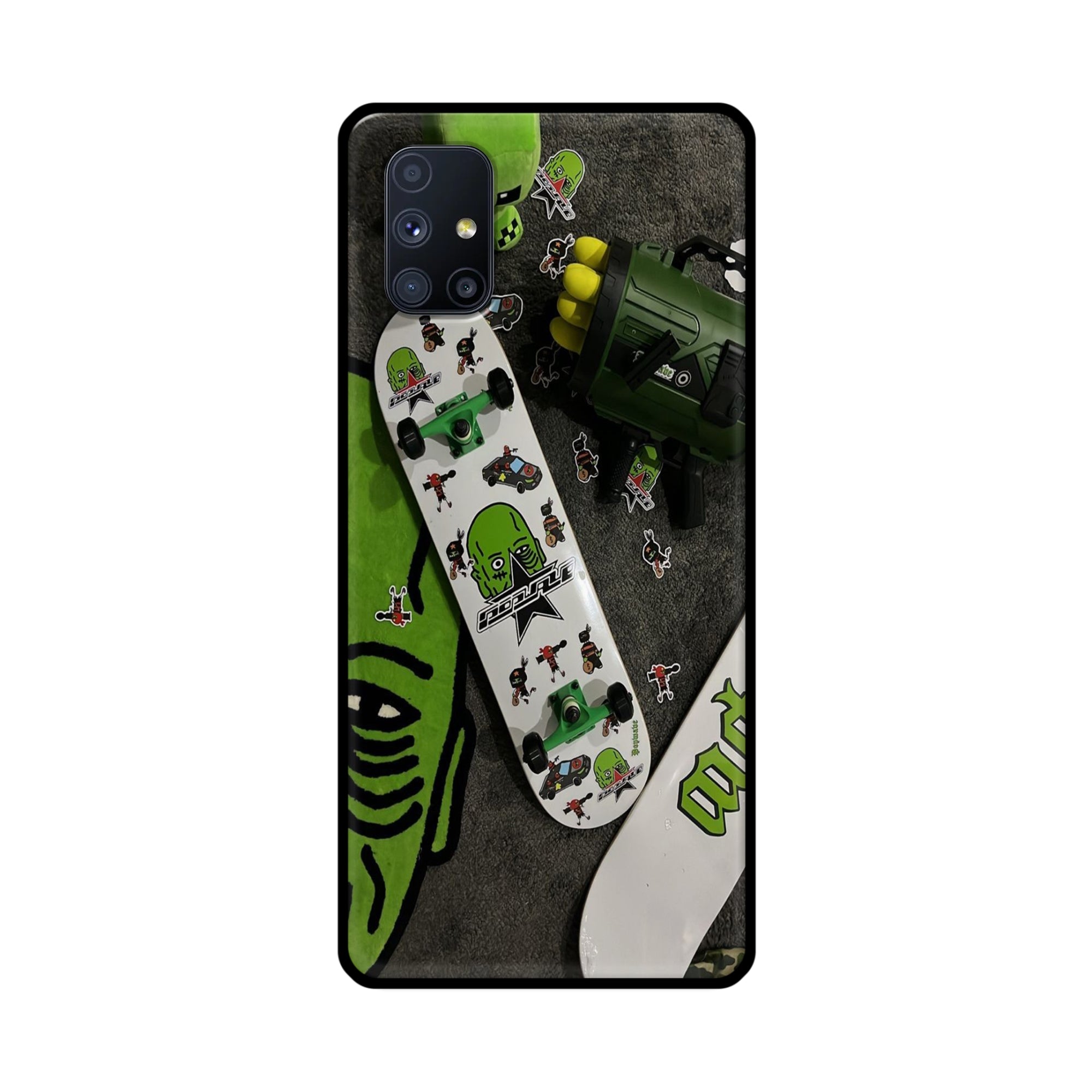Buy Hulk Skateboard Metal-Silicon Back Mobile Phone Case/Cover For Samsung Galaxy M51 Online