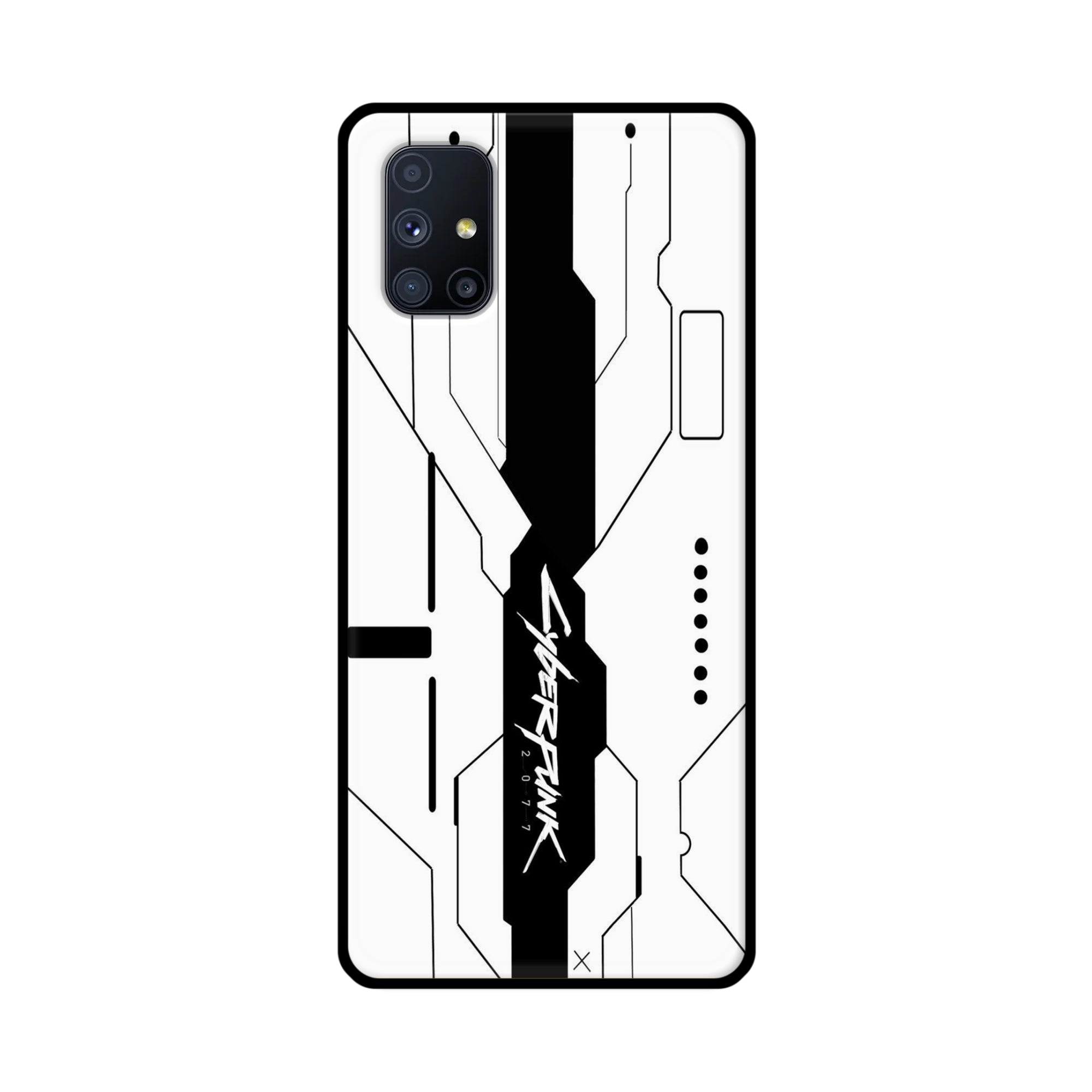 Buy Cyberpunk 2077 Metal-Silicon Back Mobile Phone Case/Cover For Samsung Galaxy M51 Online