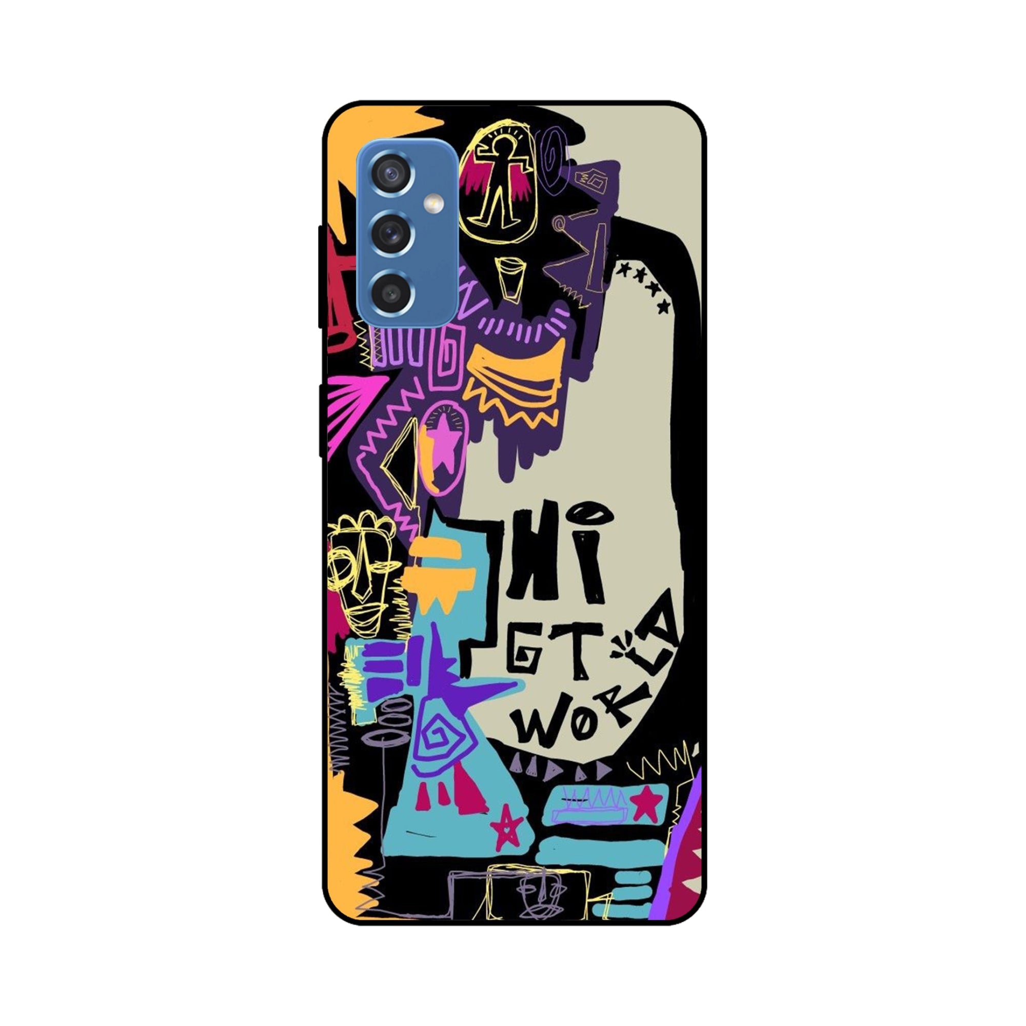 Buy Hi Gt World Metal-Silicon Back Mobile Phone Case/Cover For Samsung Galaxy M52 Online