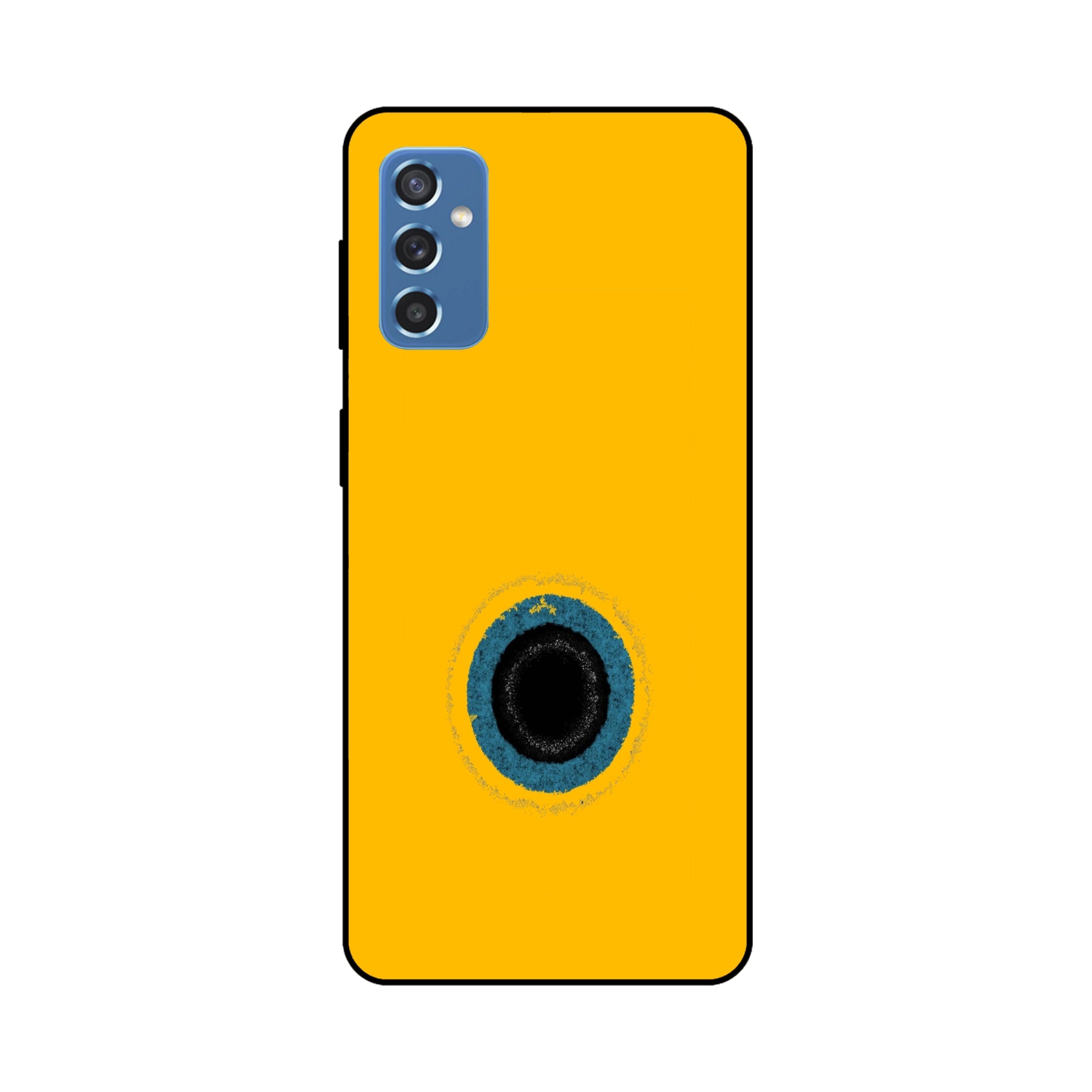 Buy Dark Hole With Yellow Background Metal-Silicon Back Mobile Phone Case/Cover For Samsung Galaxy M52 Online