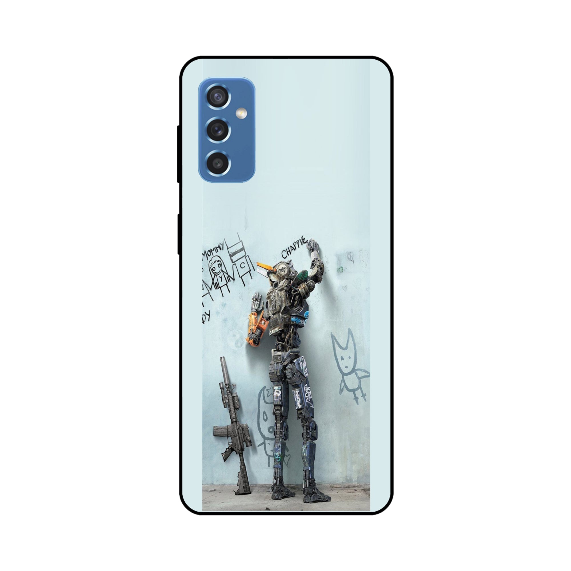 Buy Chappie Metal-Silicon Back Mobile Phone Case/Cover For Samsung Galaxy M52 Online