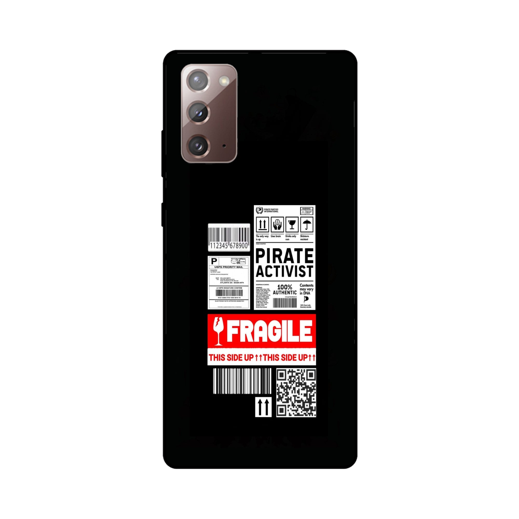 Buy Fragile Metal-Silicon Back Mobile Phone Case/Cover For Samsung Galaxy Note 20 Online