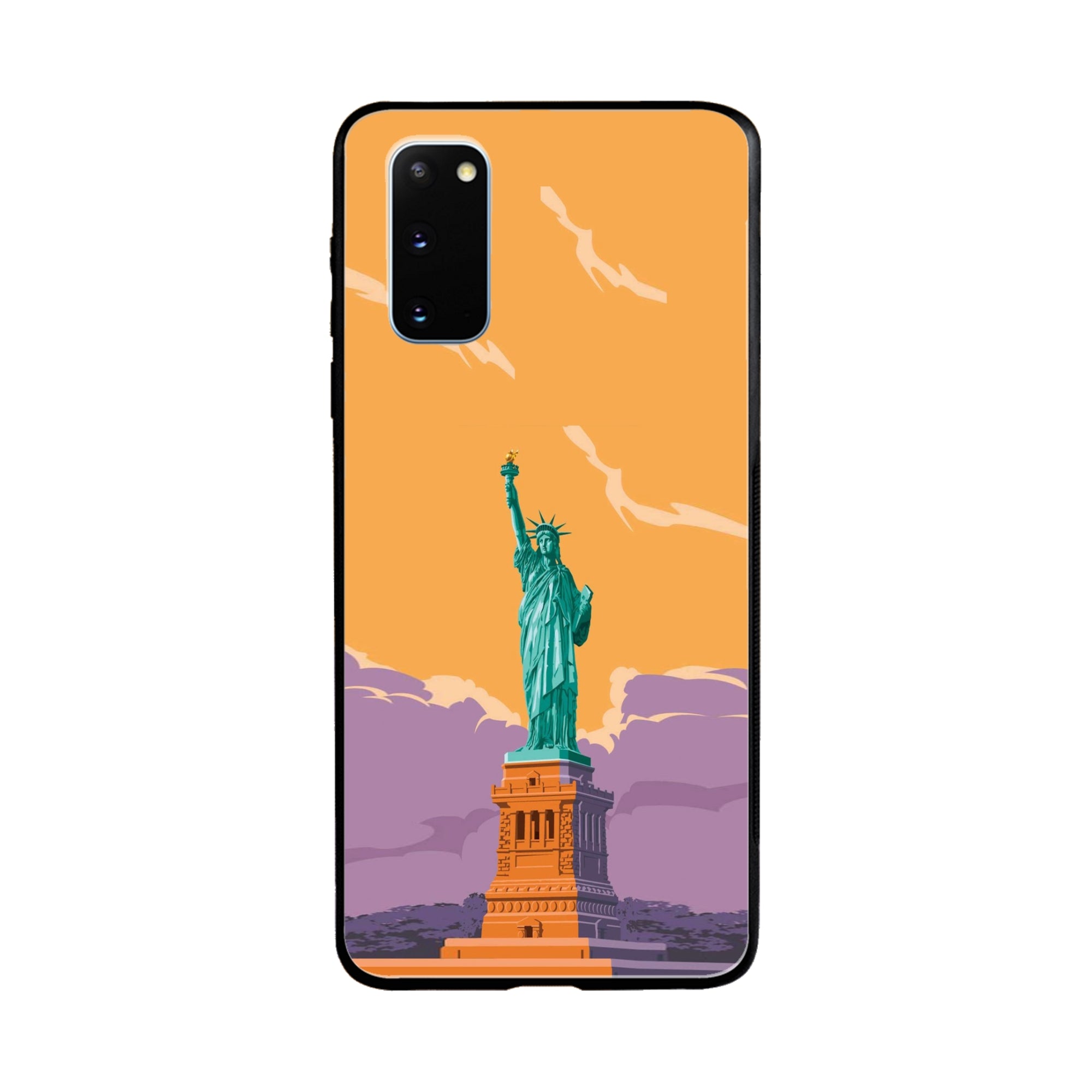 Buy Statue Of Liberty Metal-Silicon Back Mobile Phone Case/Cover For Samsung Galaxy S20 Online