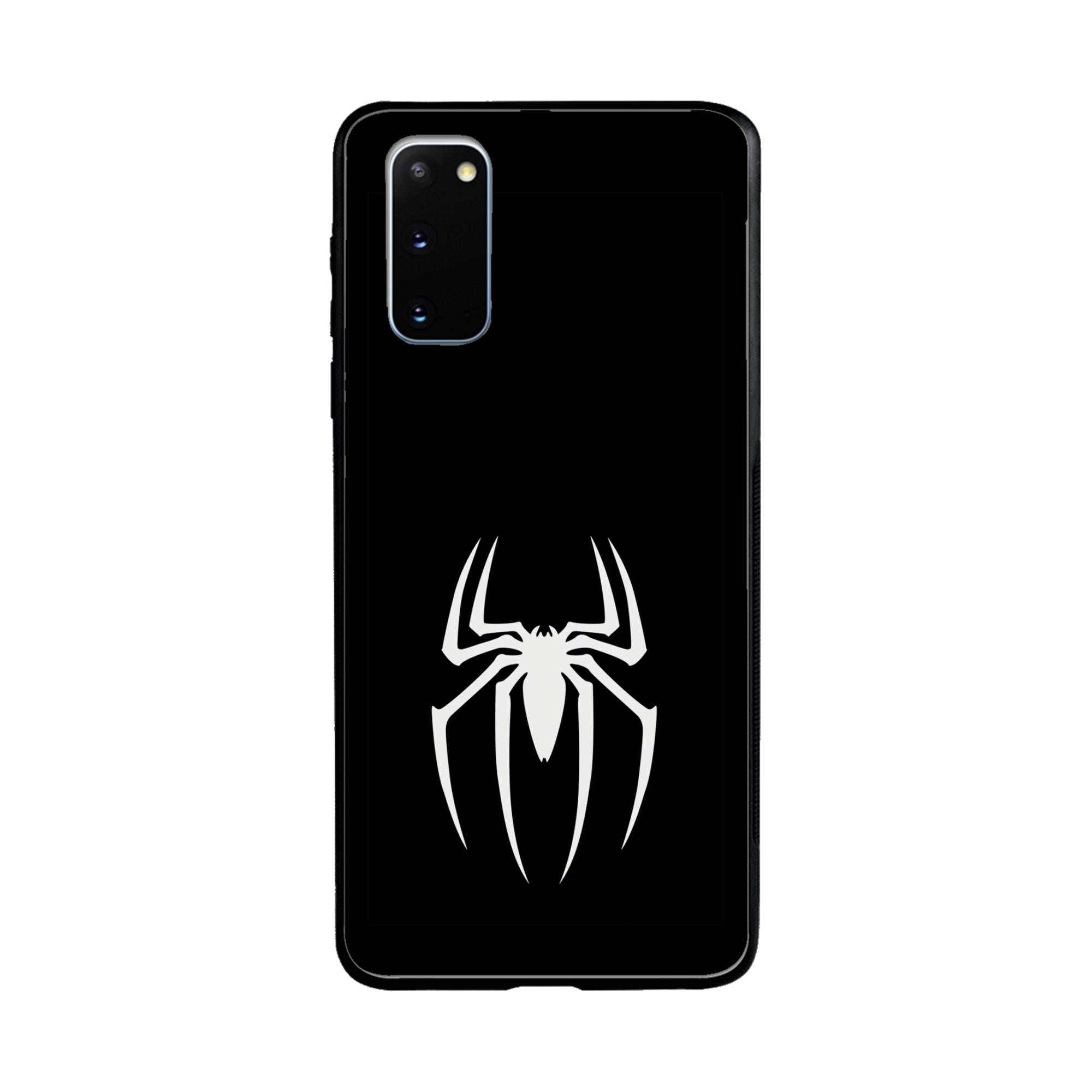 Buy Black Spiderman Logo Metal-Silicon Back Mobile Phone Case/Cover For Samsung Galaxy S20 Online