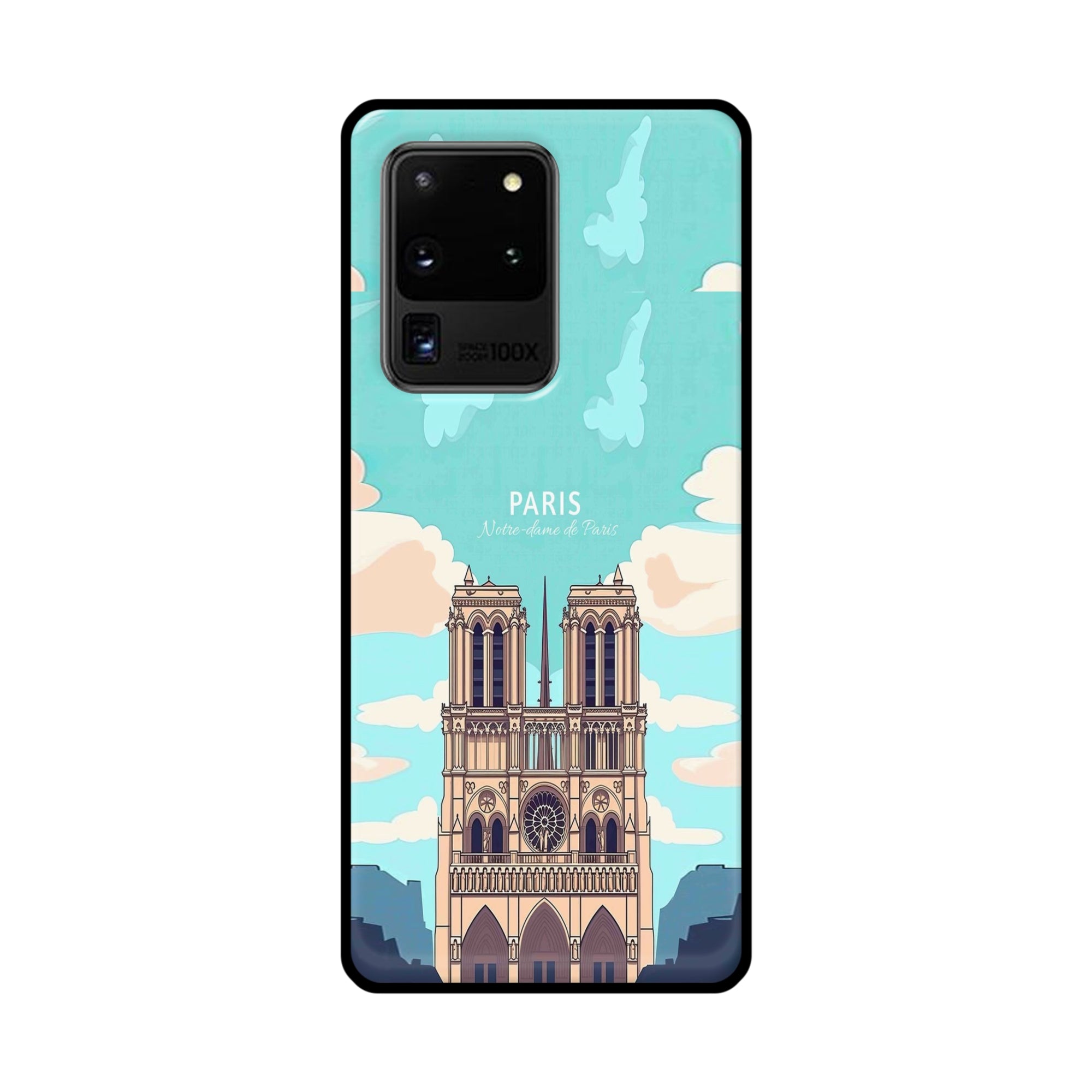 Buy Notre Dame Te Paris Metal-Silicon Back Mobile Phone Case/Cover For Samsung Galaxy S20 Ultra Online