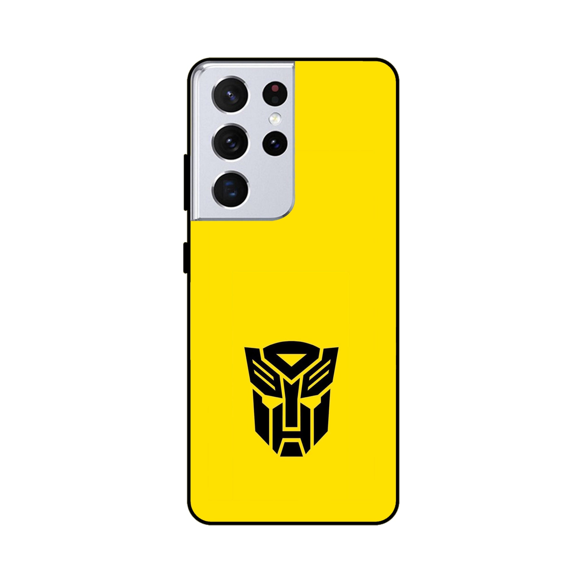 Buy Transformer Logo Metal-Silicon Back Mobile Phone Case/Cover For Samsung Galaxy S21 Ultra Online
