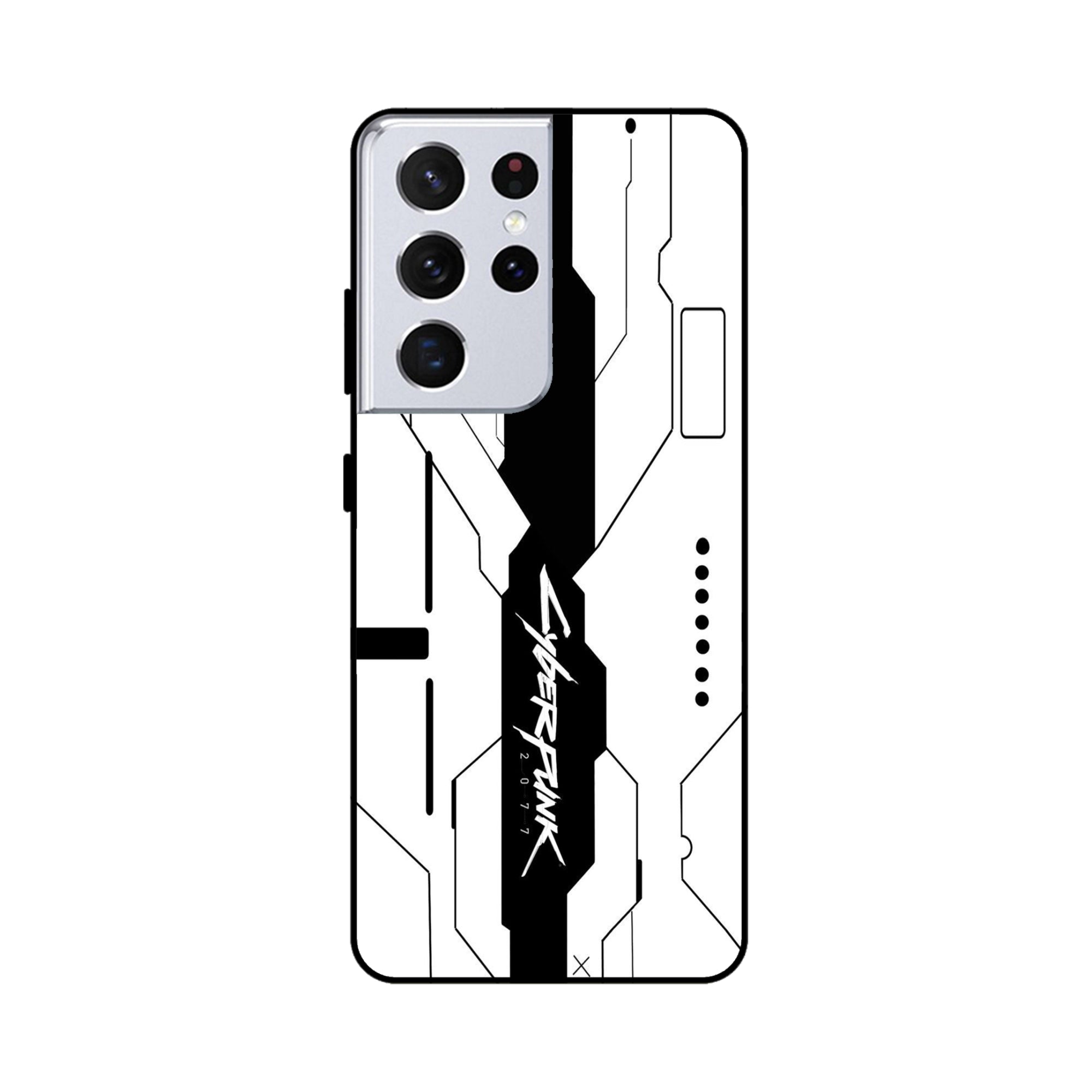 Buy Cyberpunk 2077 Metal-Silicon Back Mobile Phone Case/Cover For Samsung Galaxy S21 Ultra Online