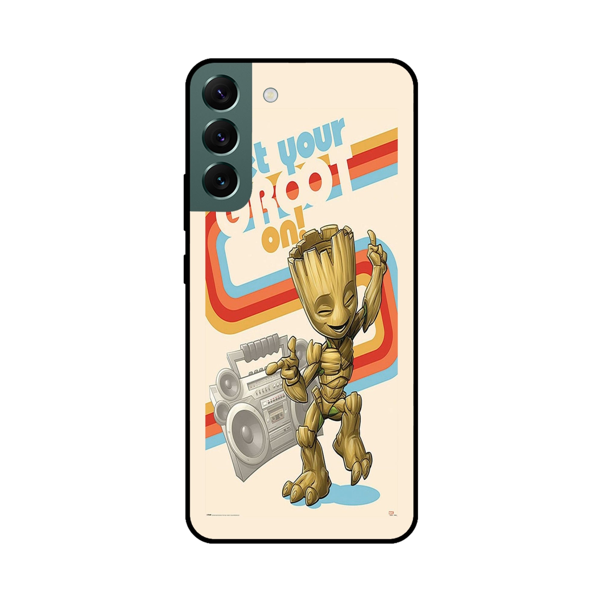 Buy Groot Metal-Silicon Back Mobile Phone Case/Cover For Samsung S22 Online