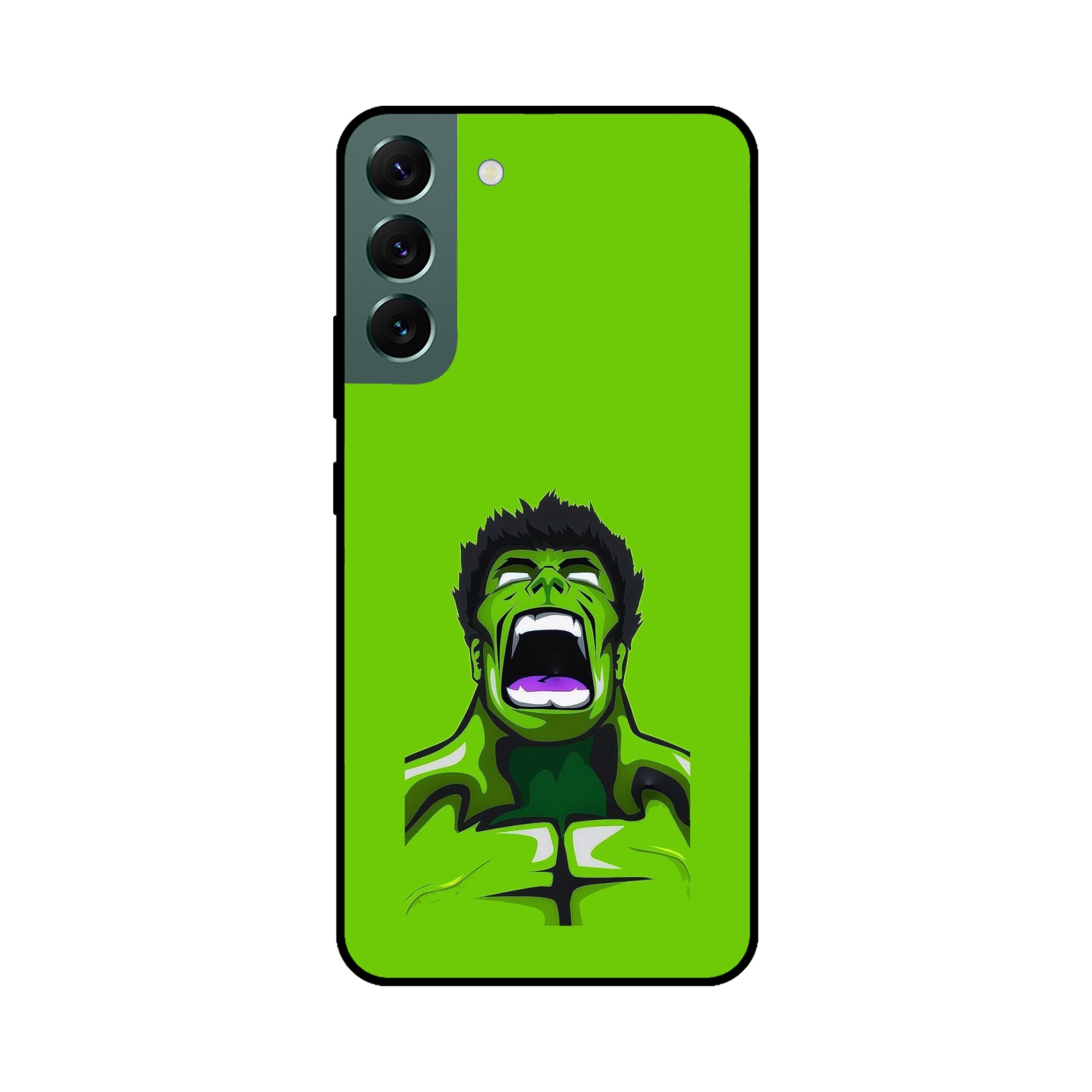 Buy Green Hulk Metal-Silicon Back Mobile Phone Case/Cover For Samsung S22 Online