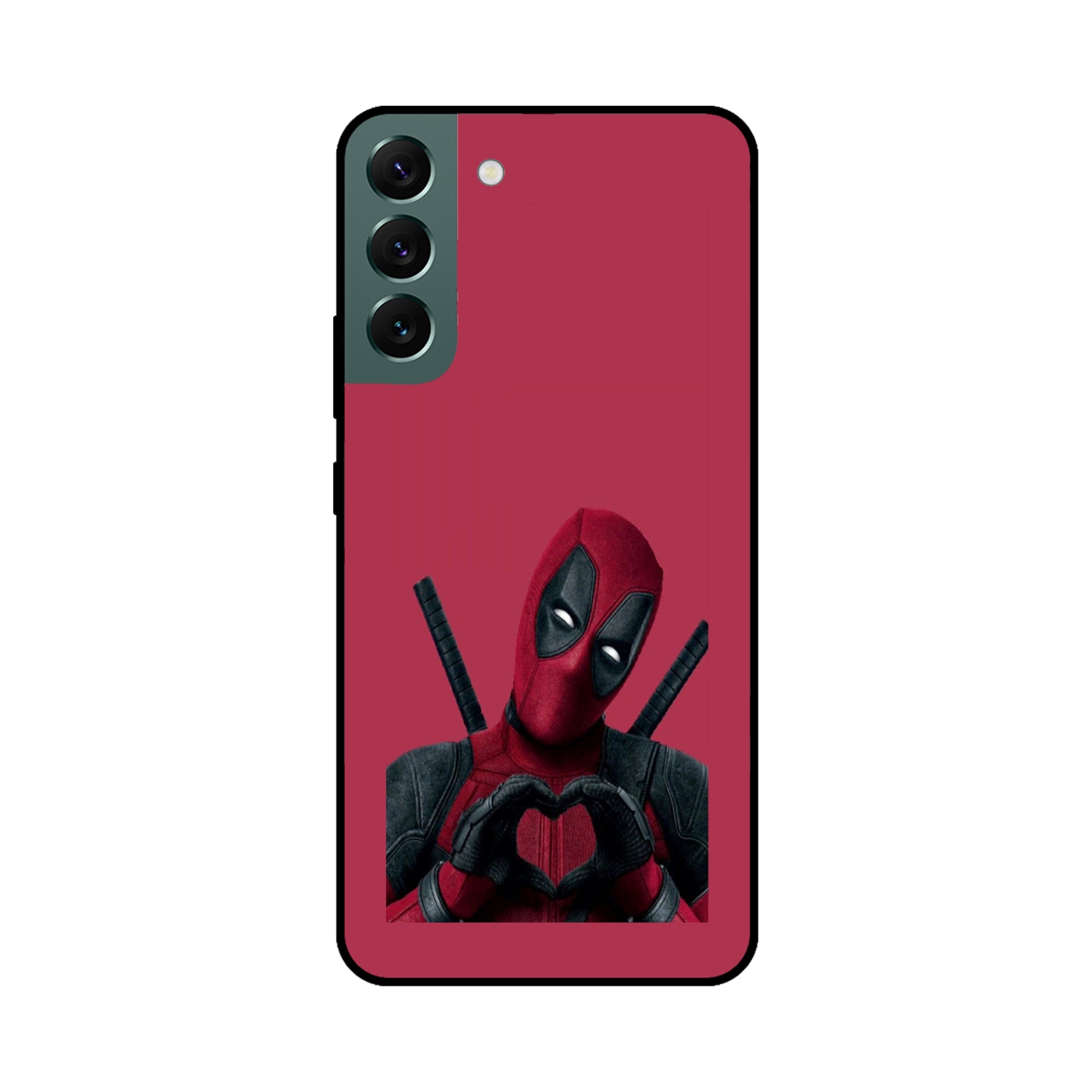 Buy Deadpool Heart Metal-Silicon Back Mobile Phone Case/Cover For Samsung S22 Online