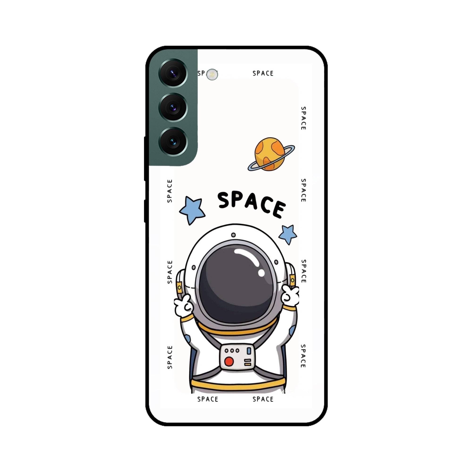 Buy Little Astronaut Metal-Silicon Back Mobile Phone Case/Cover For Samsung S22 Online