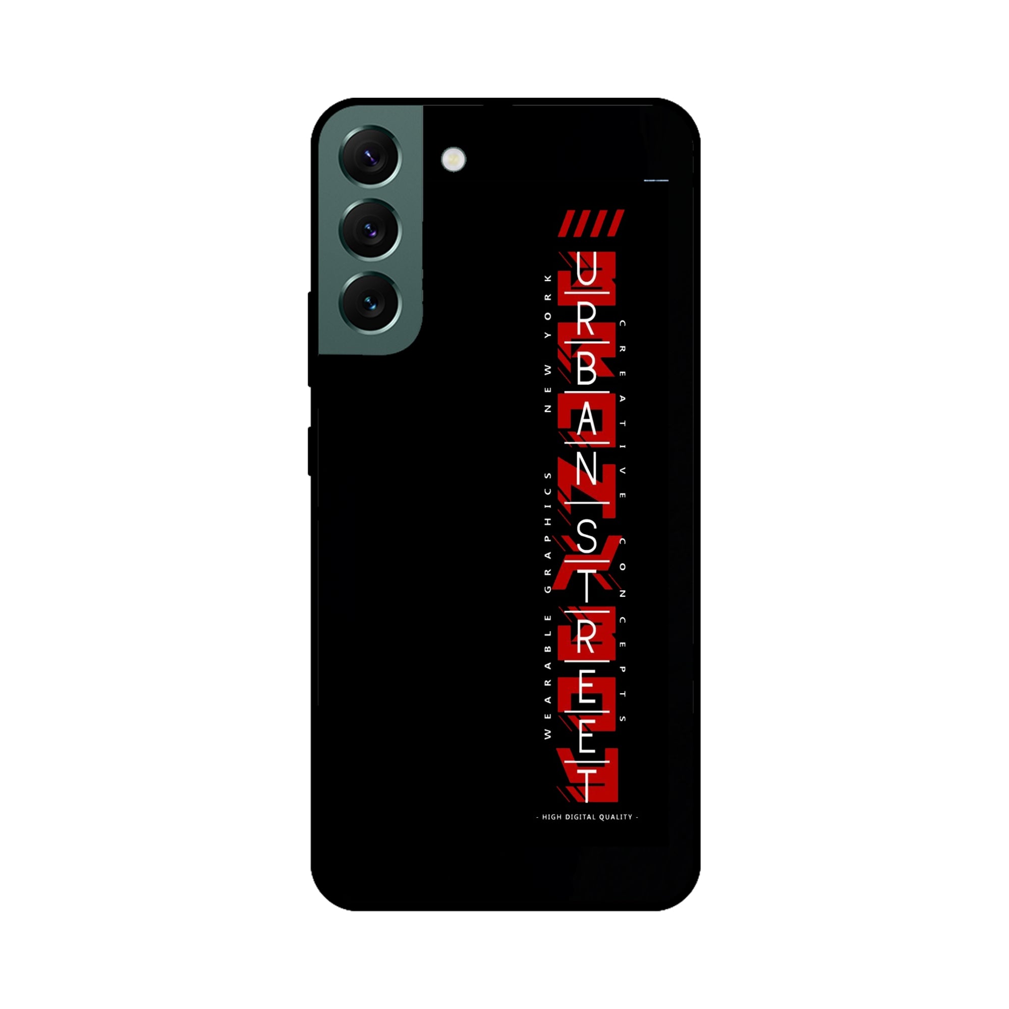 Buy Urban Street Metal-Silicon Back Mobile Phone Case/Cover For Samsung S22 Online