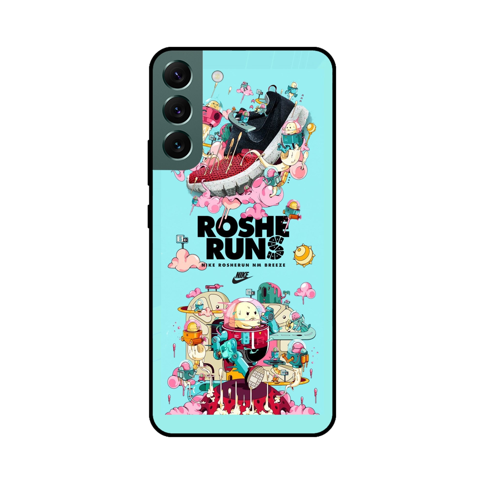 Buy Roshe Runs Metal-Silicon Back Mobile Phone Case/Cover For Samsung S22 Online