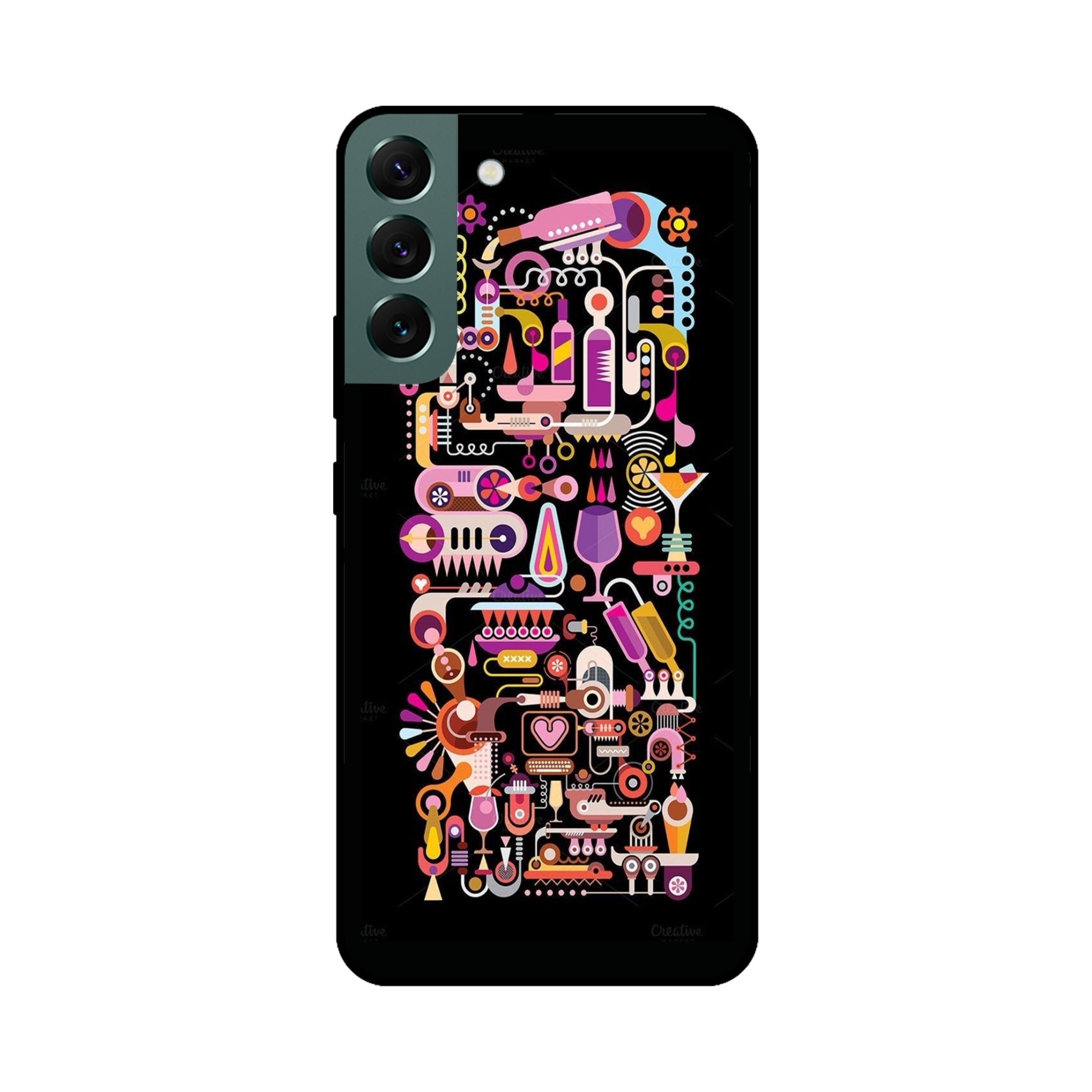 Buy Lab Art Metal-Silicon Back Mobile Phone Case/Cover For Samsung S22 Online