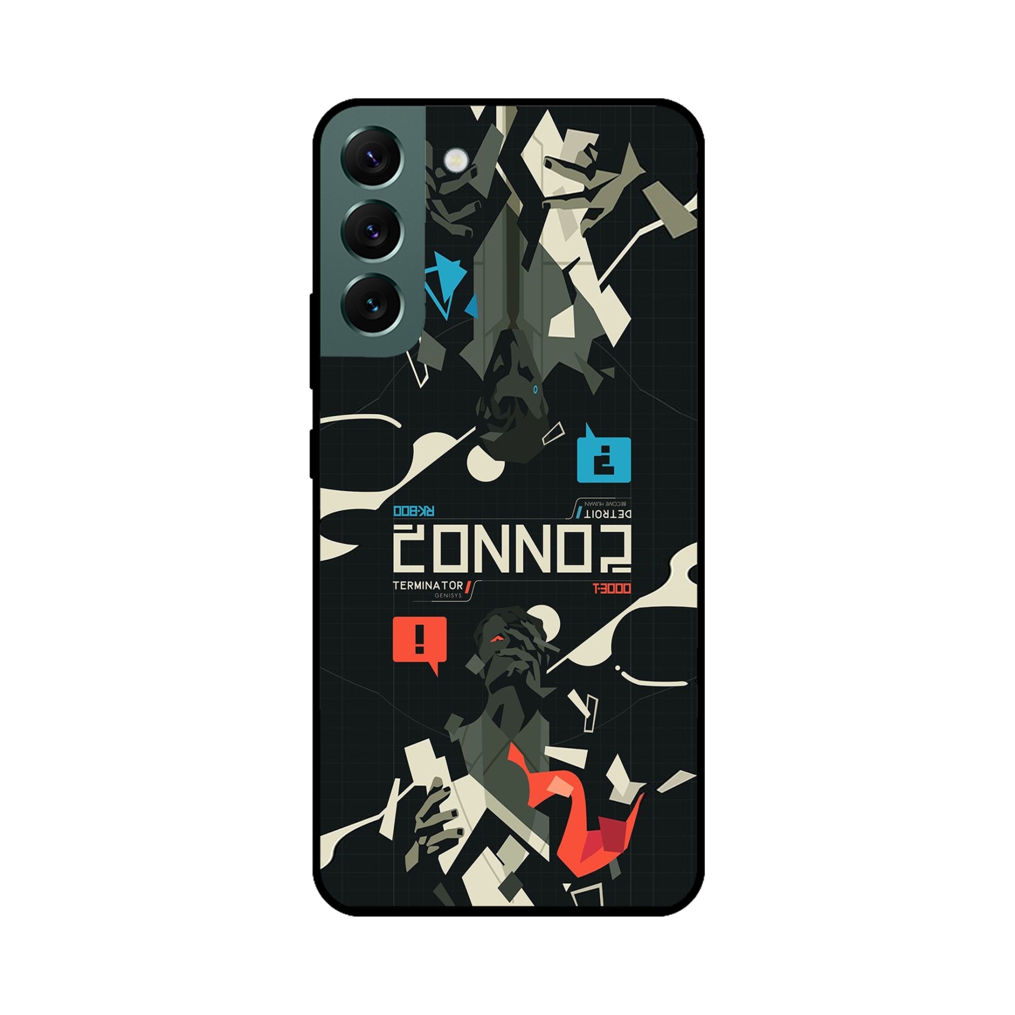 Buy Terminator Metal-Silicon Back Mobile Phone Case/Cover For Samsung S22 Online