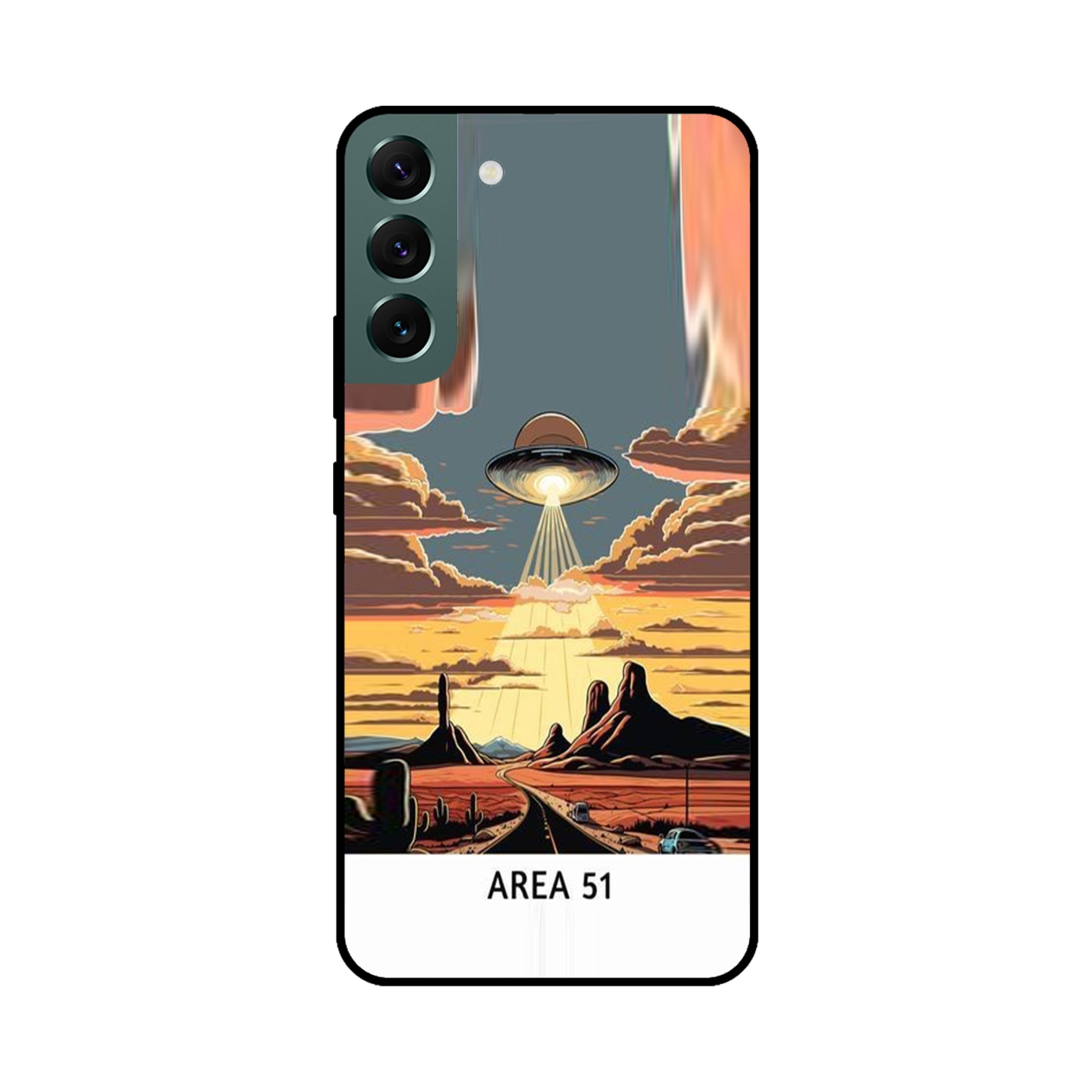 Buy Area 51 Metal-Silicon Back Mobile Phone Case/Cover For Samsung S22 Online