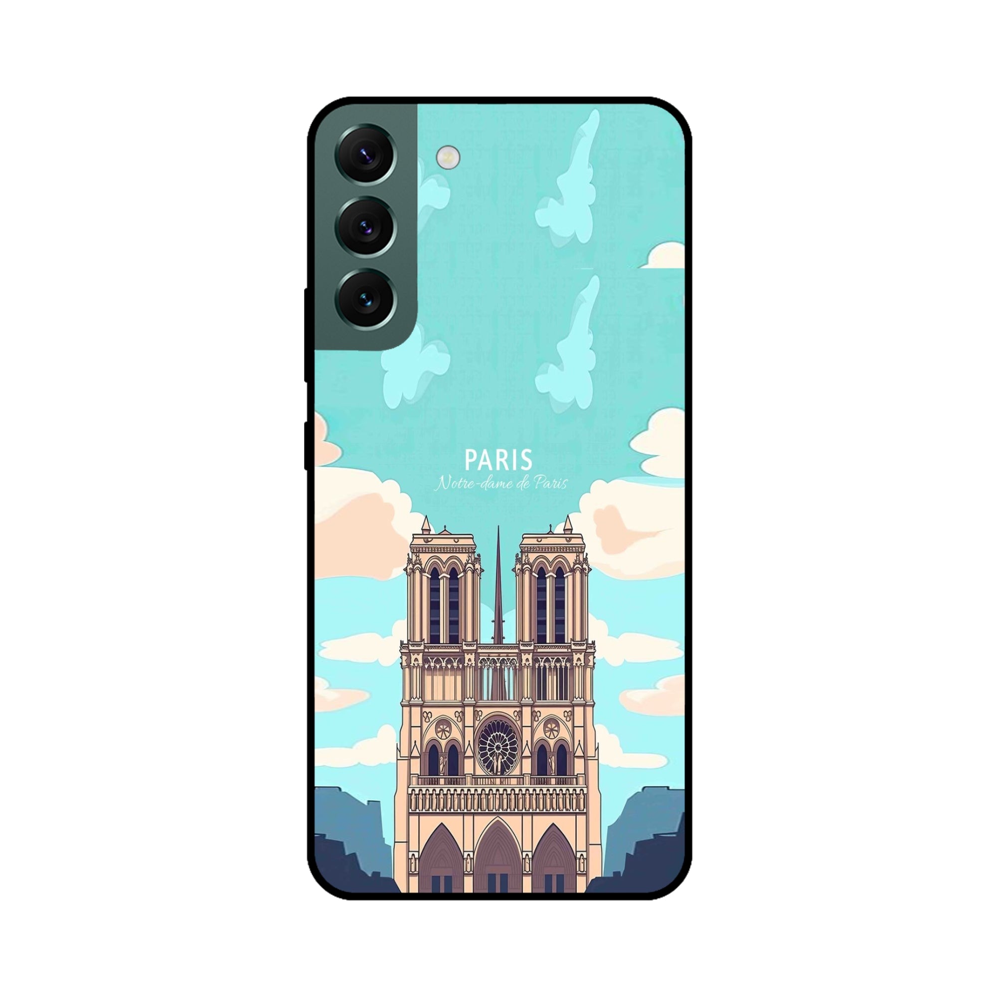 Buy Notre Dame Te Paris Metal-Silicon Back Mobile Phone Case/Cover For Samsung S22 Online