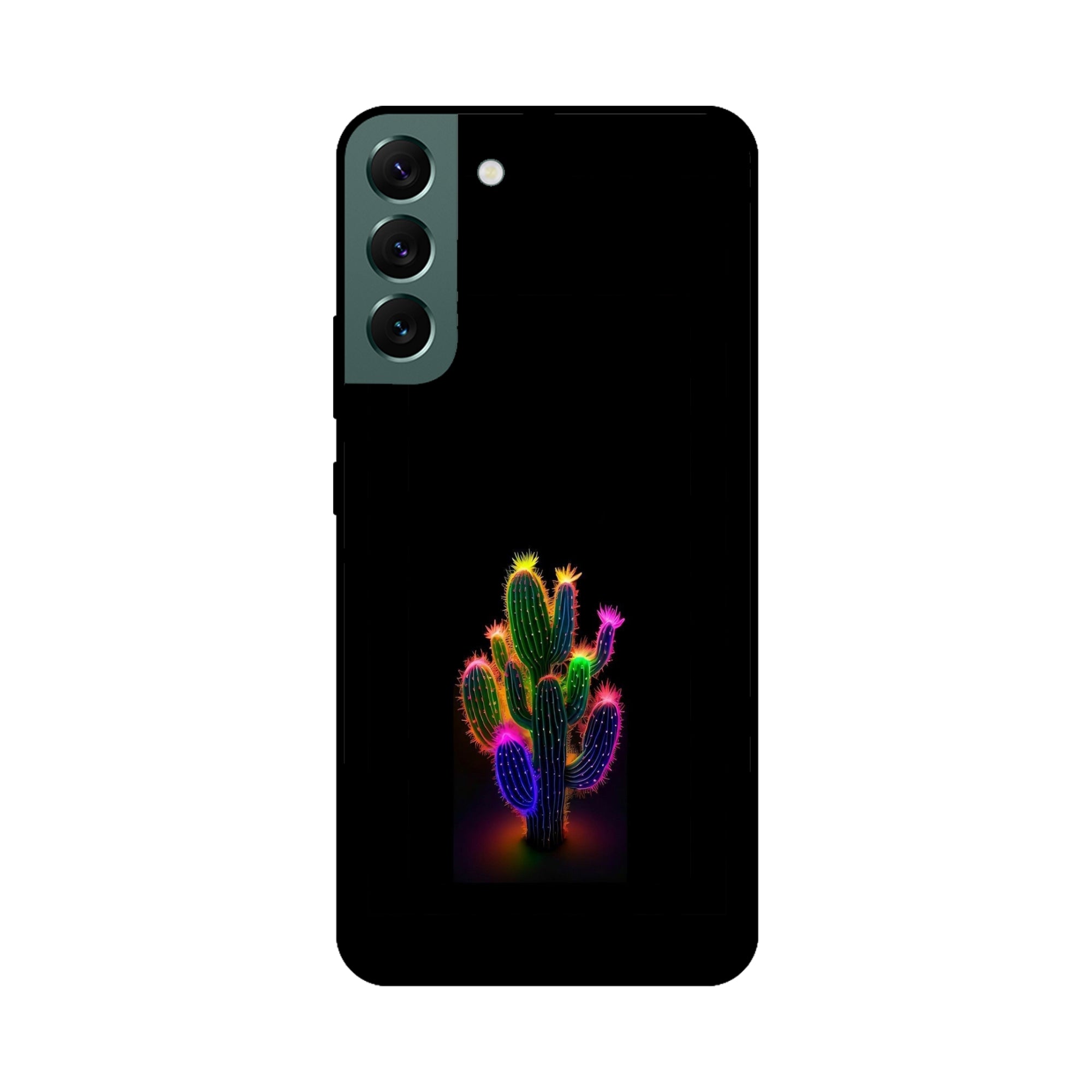 Buy Neon Flower Metal-Silicon Back Mobile Phone Case/Cover For Samsung S22 Online