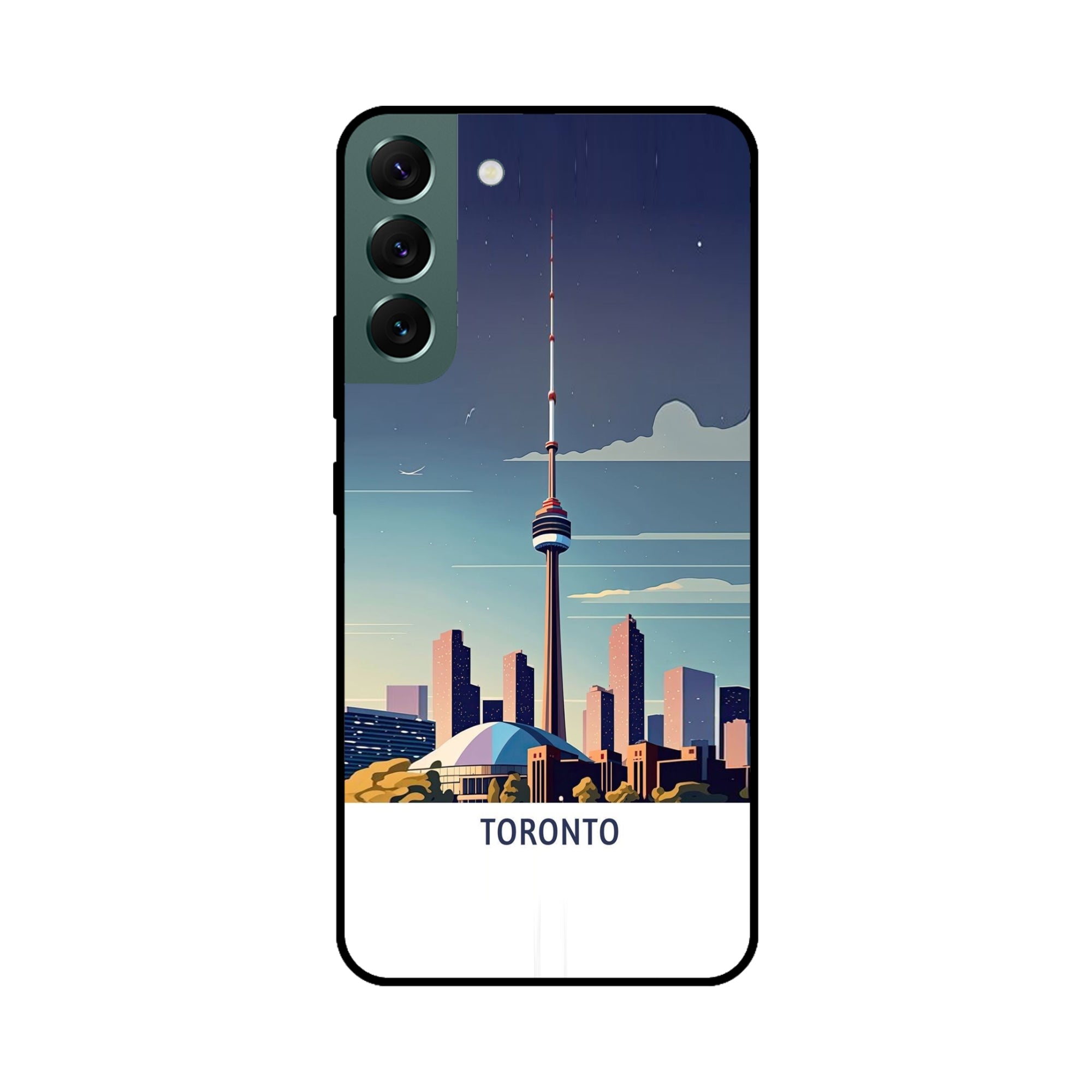 Buy Toronto Metal-Silicon Back Mobile Phone Case/Cover For Samsung S22 Online